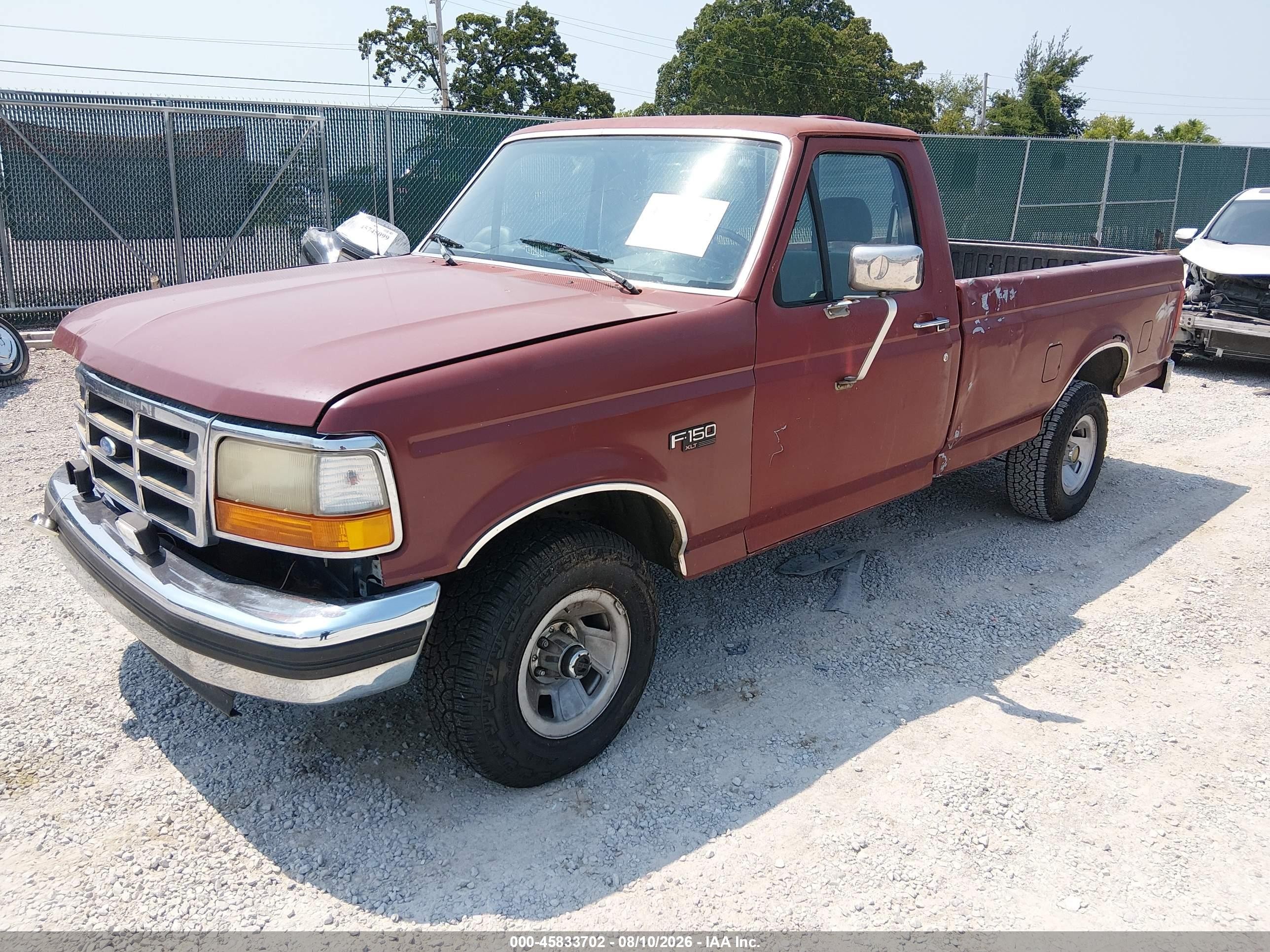 1993 Ford F150   Red vin: 1FTEF14YXPNA69009