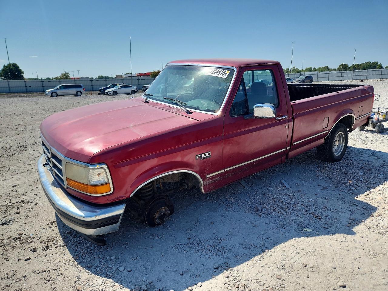 1995 Ford F150 Red vin: 1FTEF15H0SLA80605