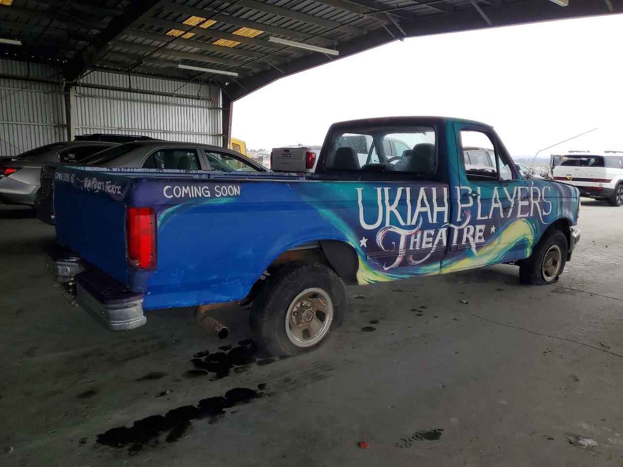 1996 Ford F150 Blue vin: 1FTEF15H4TLA76994