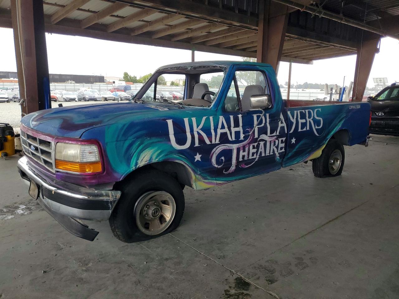 1996 Ford F150 Blue vin: 1FTEF15H4TLA76994