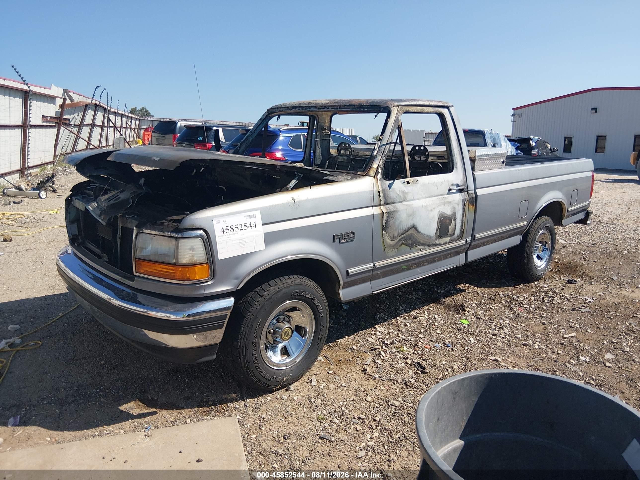 1995 Ford F150 Gray vin: 1FTEF15N0SLA07689