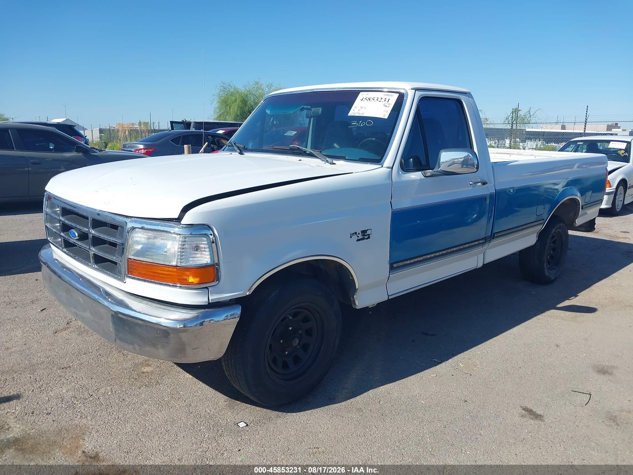 1995 Ford F150   White vin: 1FTEF15N0SLA82117