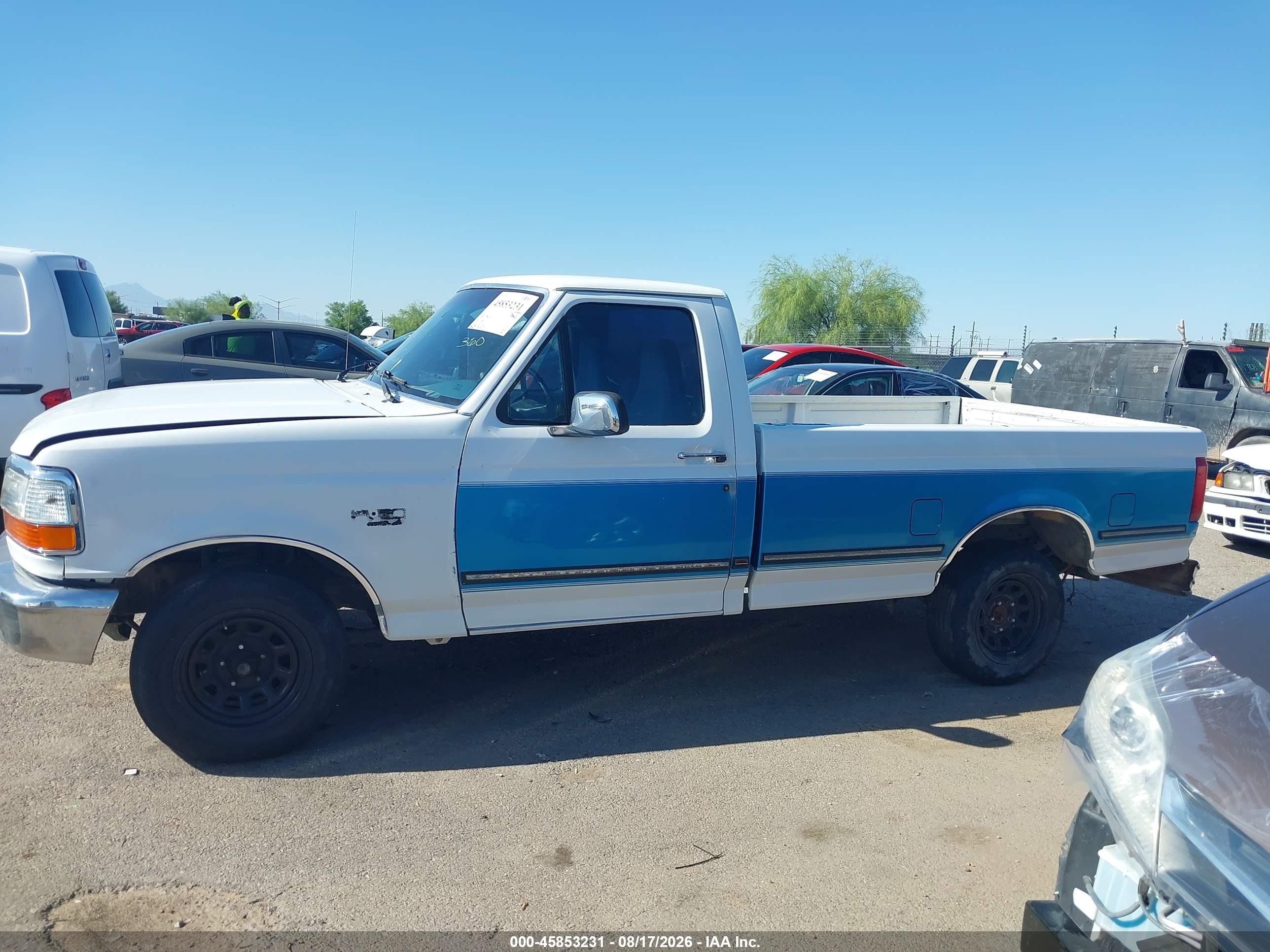 1995 Ford F150   White vin: 1FTEF15N0SLA82117