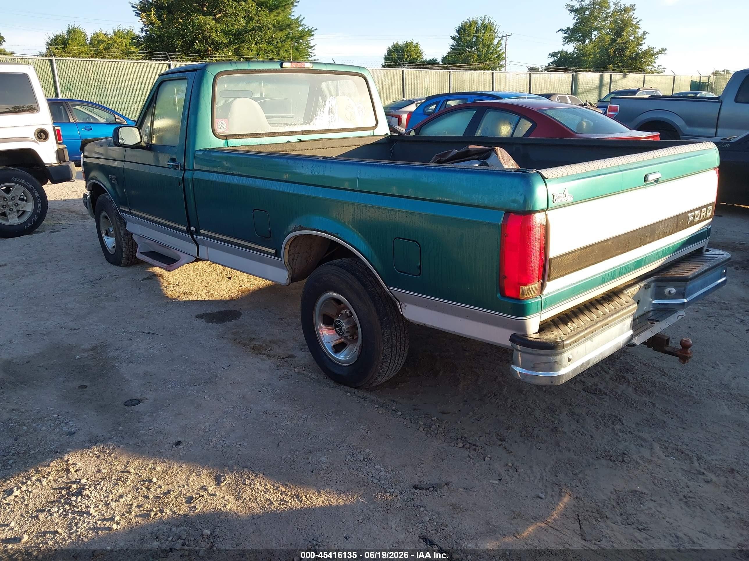 1996 Ford F150   Green vin: 1FTEF15N3TLA26237