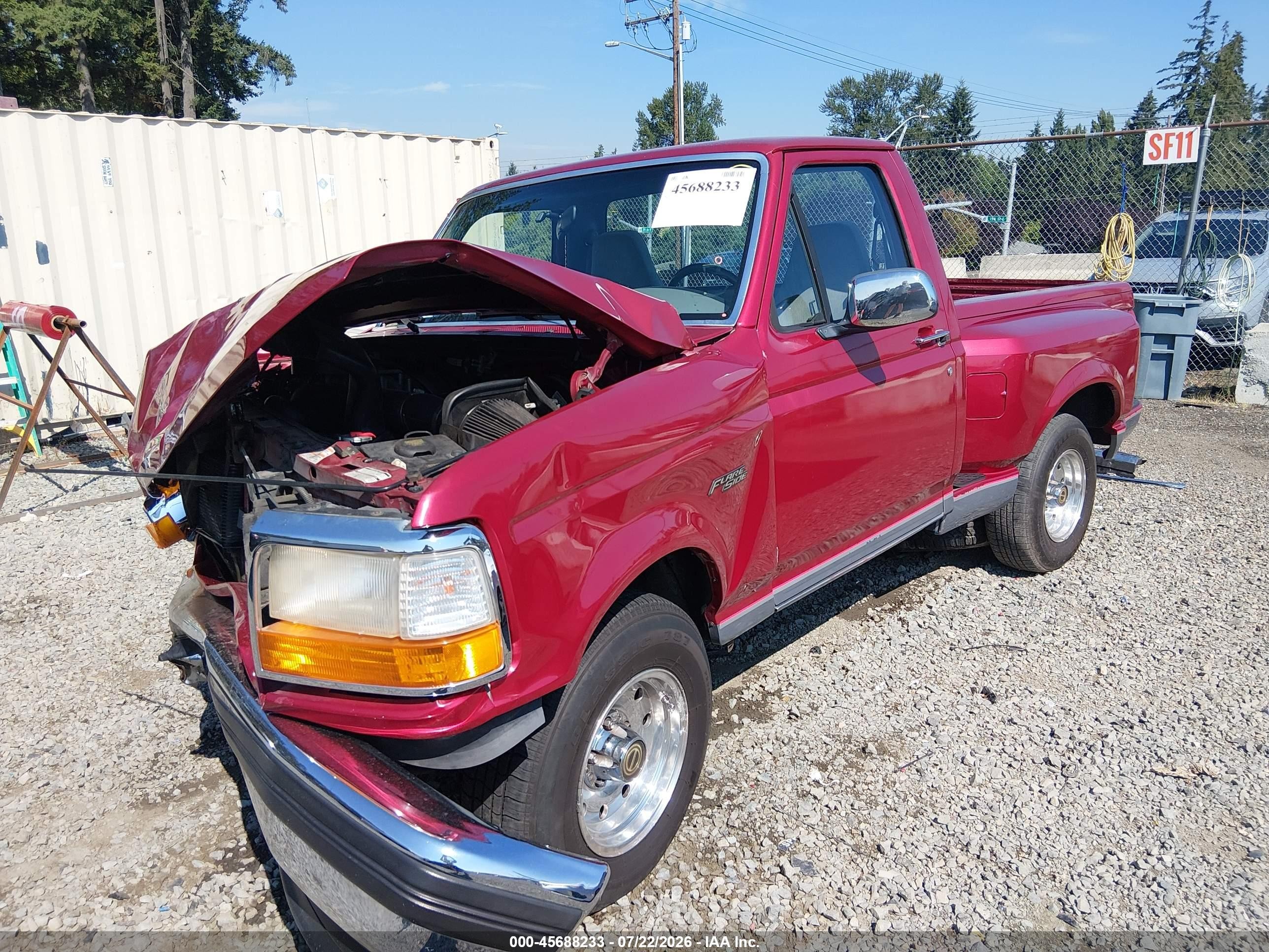 1995 Ford F150 Red vin: 1FTEF15N4SNB13566