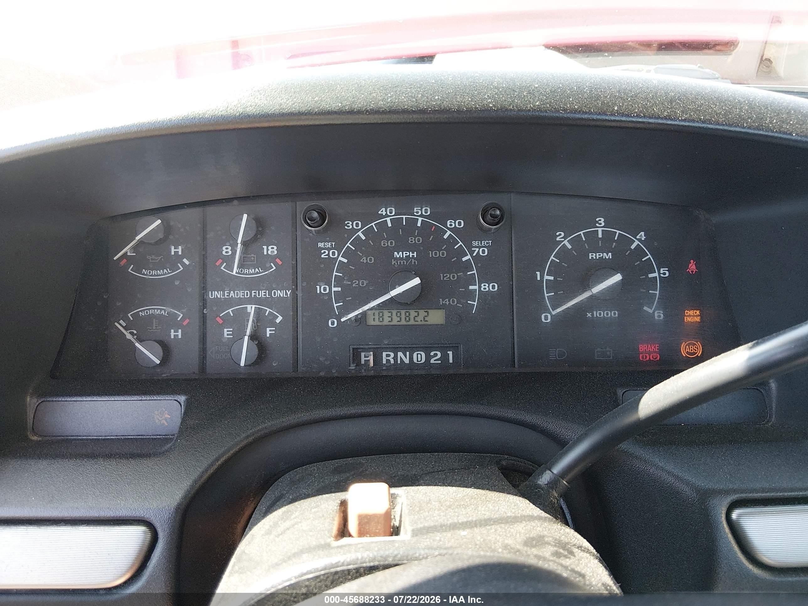 1995 Ford F150 Red vin: 1FTEF15N4SNB13566