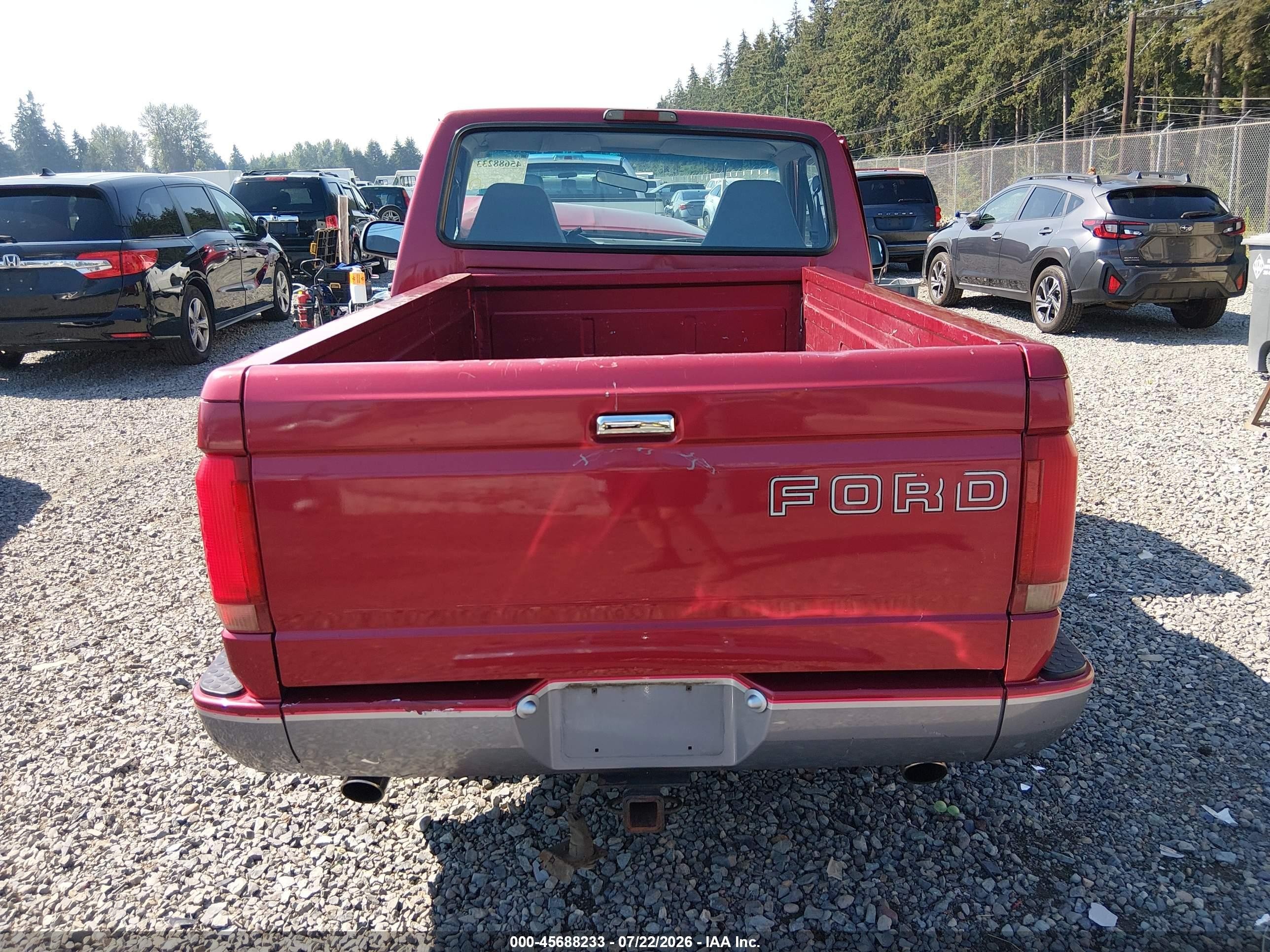 1995 Ford F150 Red vin: 1FTEF15N4SNB13566