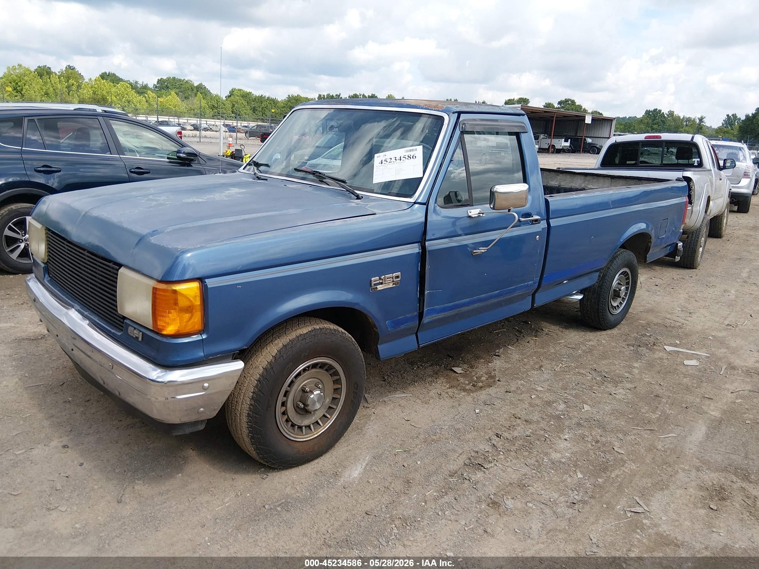 1990 Ford F150 Blue vin: 1FTEF15N6LNA56112