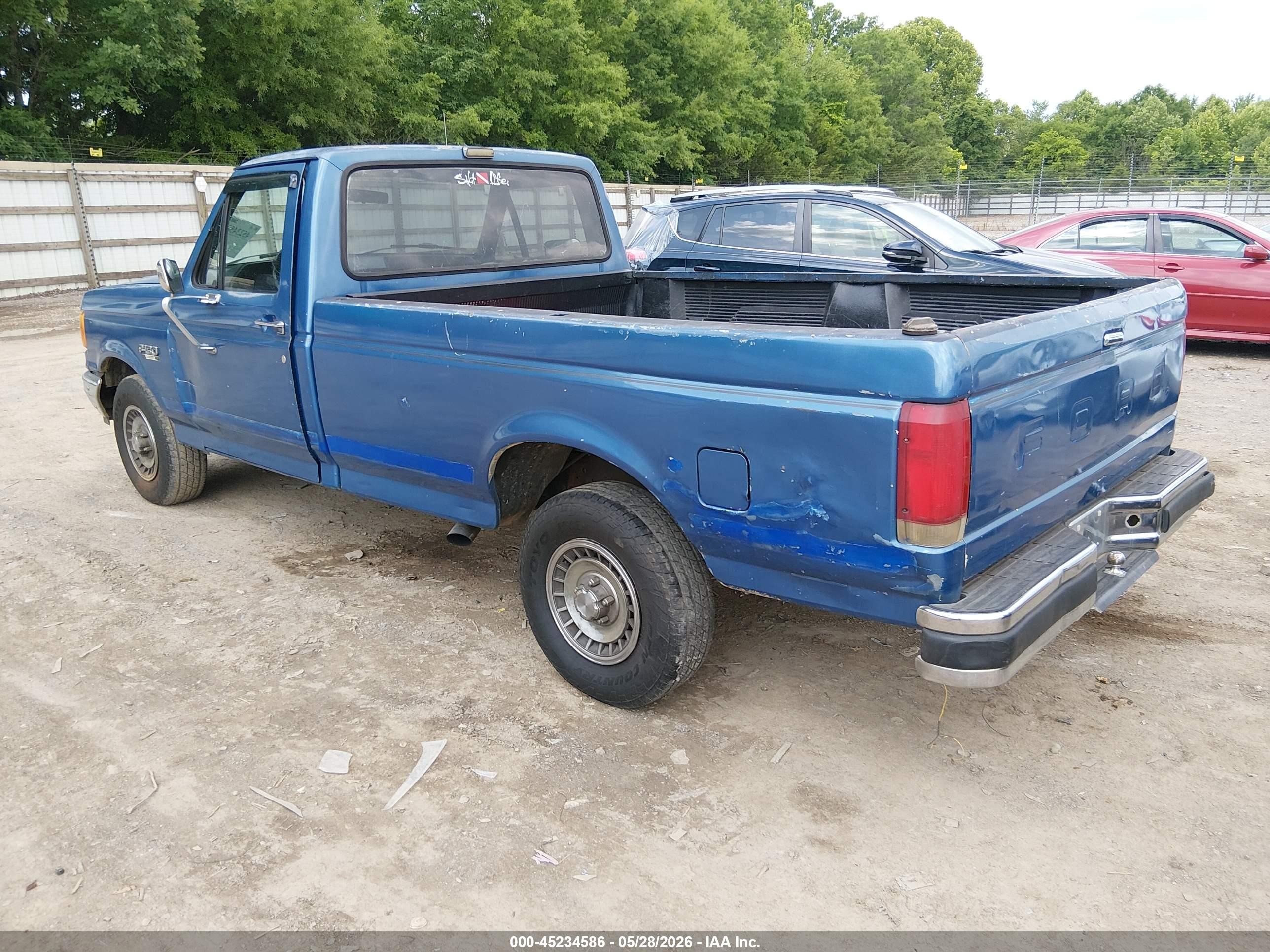 1990 Ford F150 Blue vin: 1FTEF15N6LNA56112
