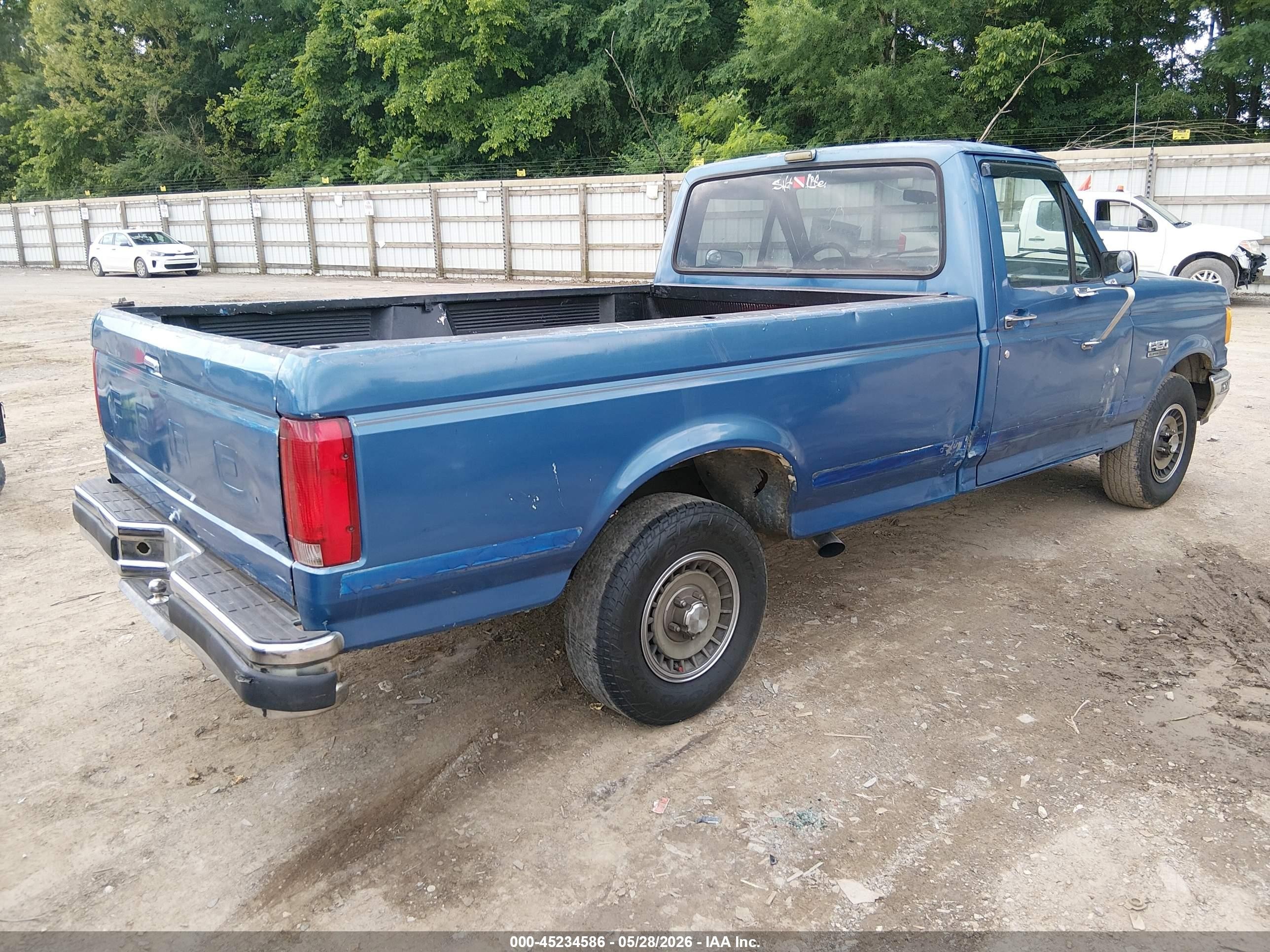 1990 Ford F150 Blue vin: 1FTEF15N6LNA56112