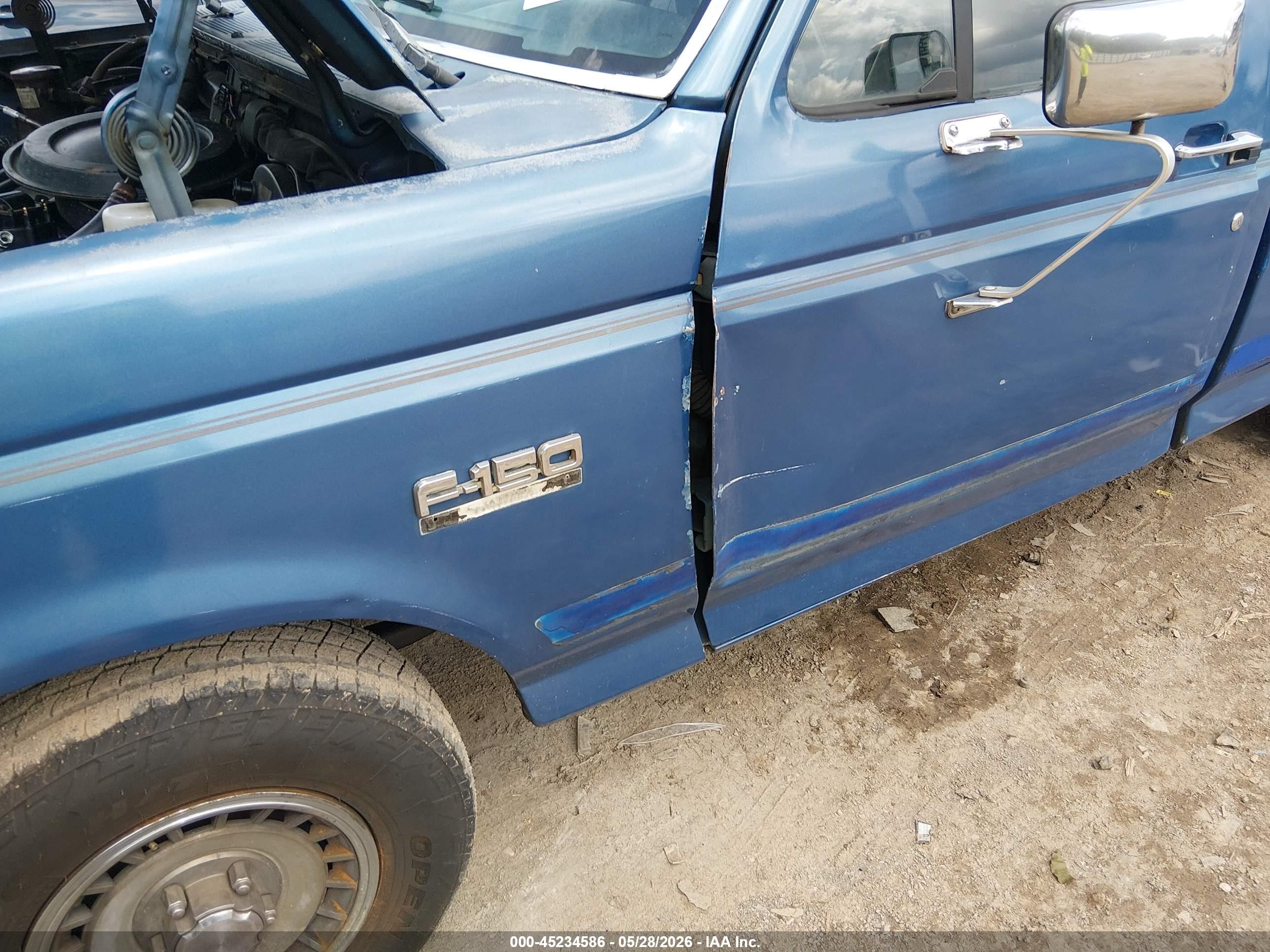 1990 Ford F150 Blue vin: 1FTEF15N6LNA56112