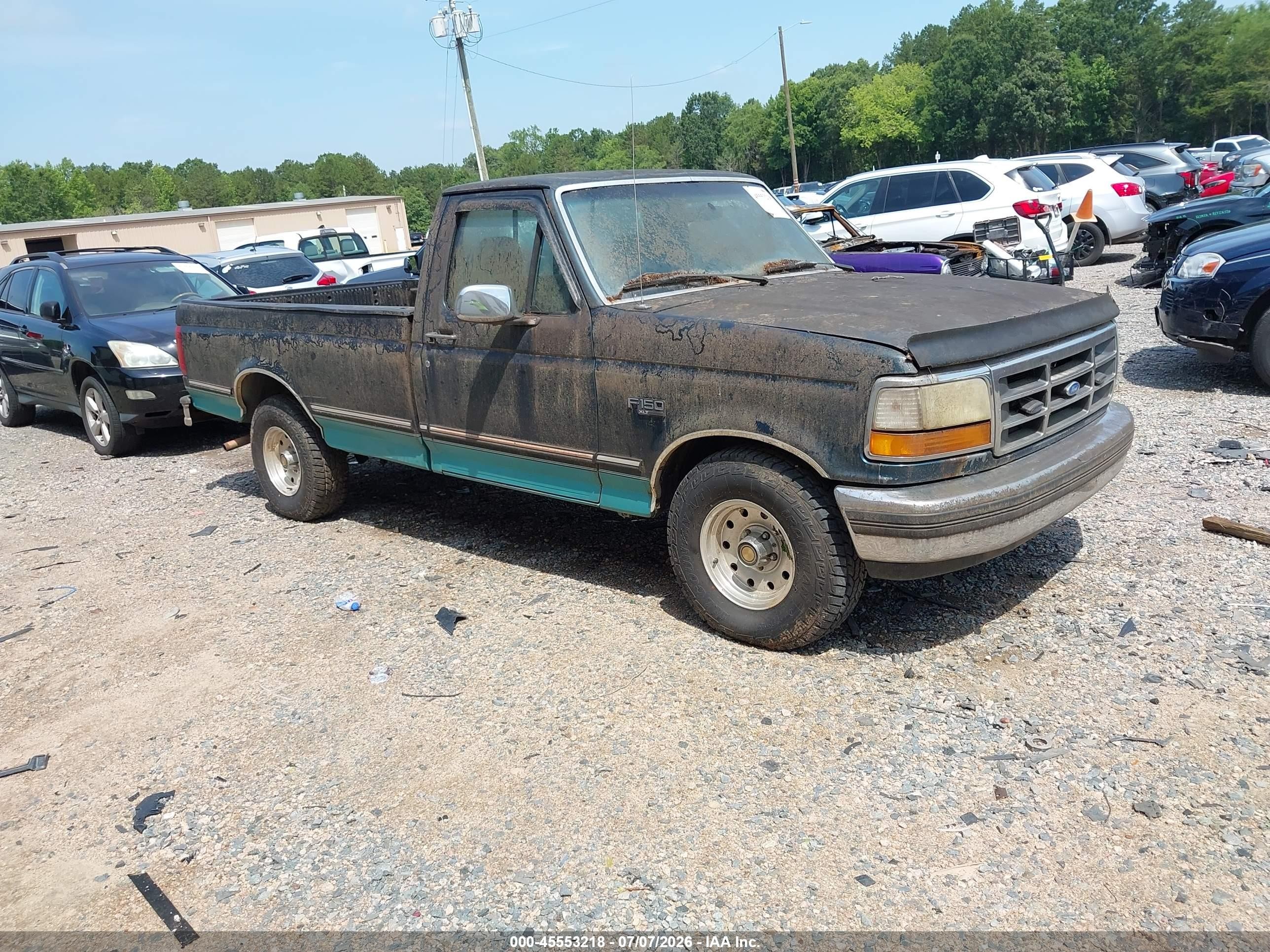 1995 Ford F150   Blue vin: 1FTEF15N6SNA45786