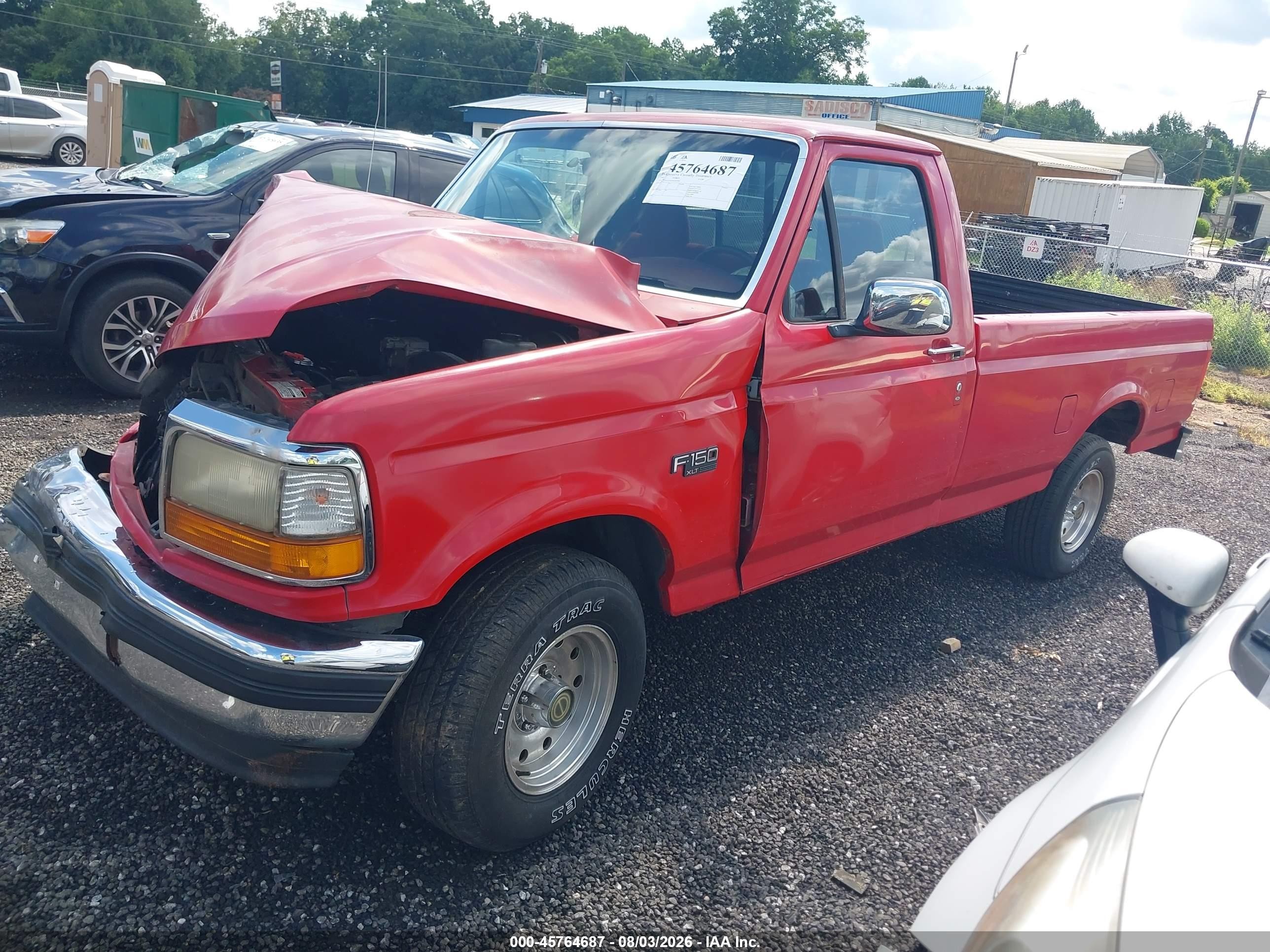 1995 Ford F150 Красный vin: 1FTEF15N6SNA92946