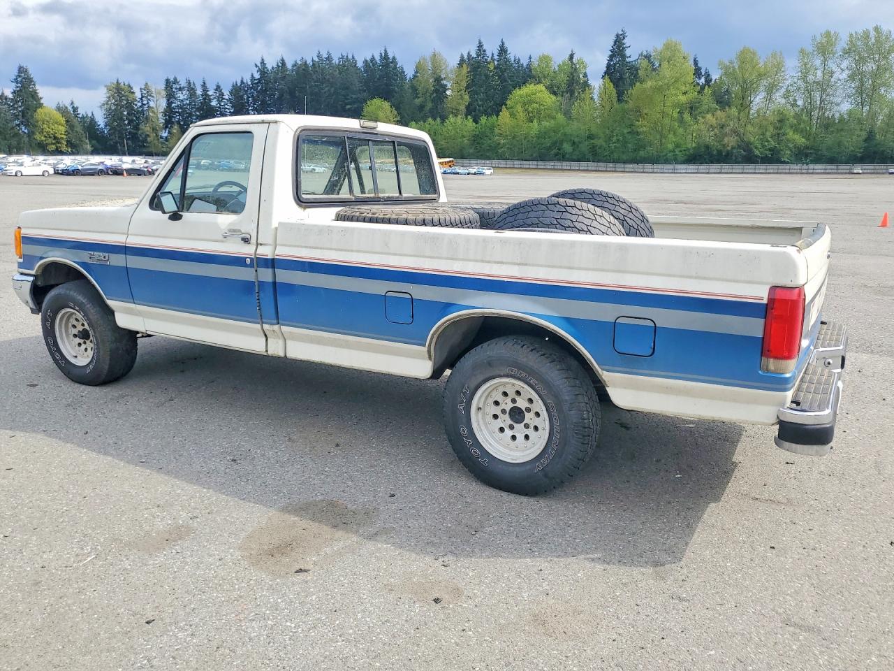 1990 Ford F150 White vin: 1FTEF15N7LPB40492
