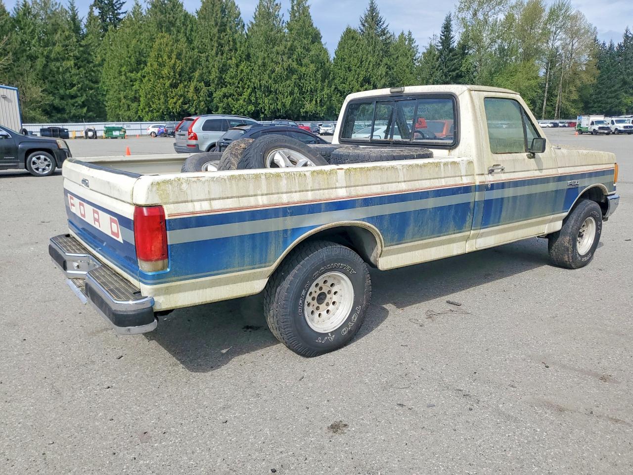 1990 Ford F150 White vin: 1FTEF15N7LPB40492