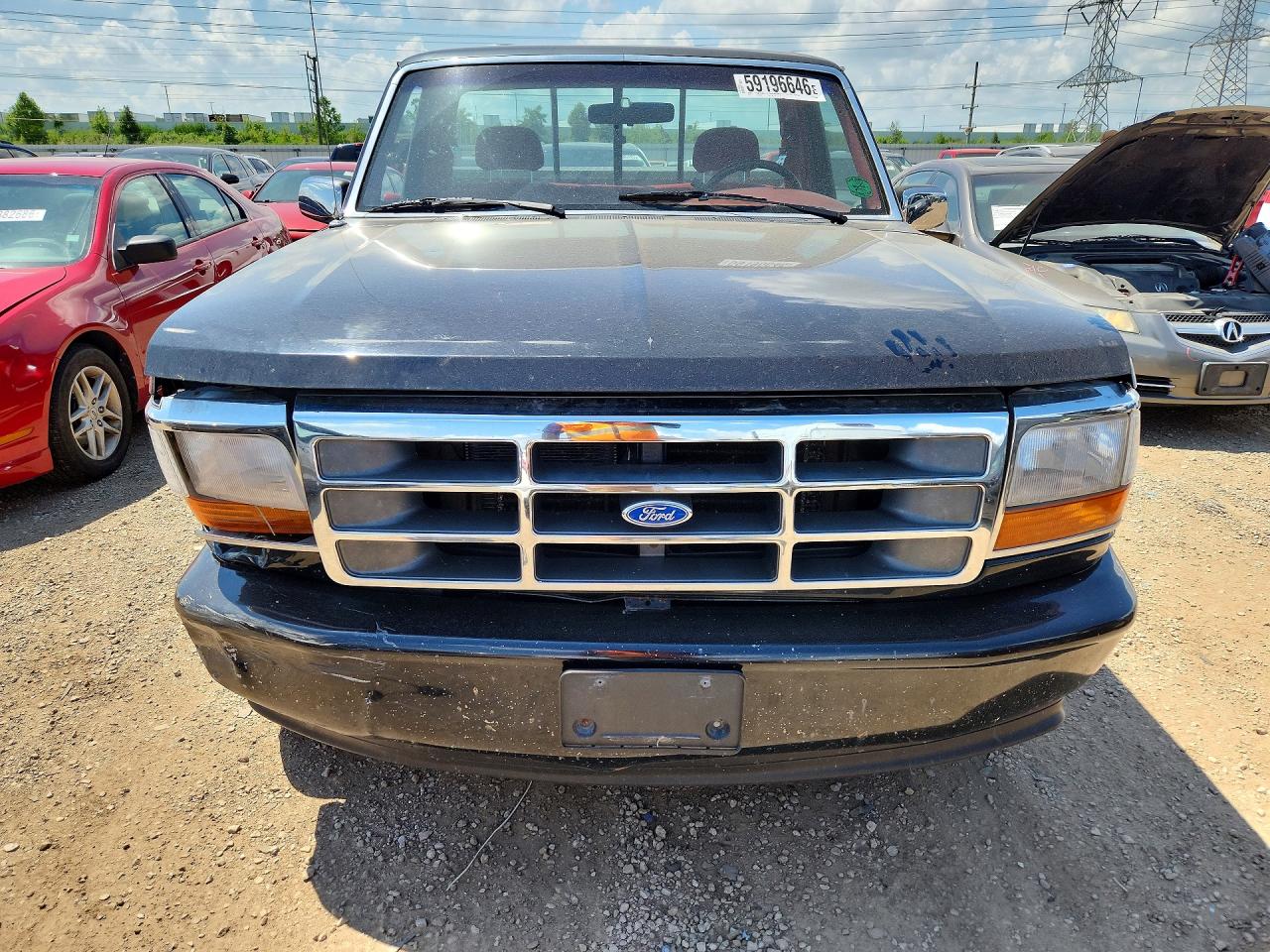 1993 Ford F150 Black vin: 1FTEF15N8PLB23648