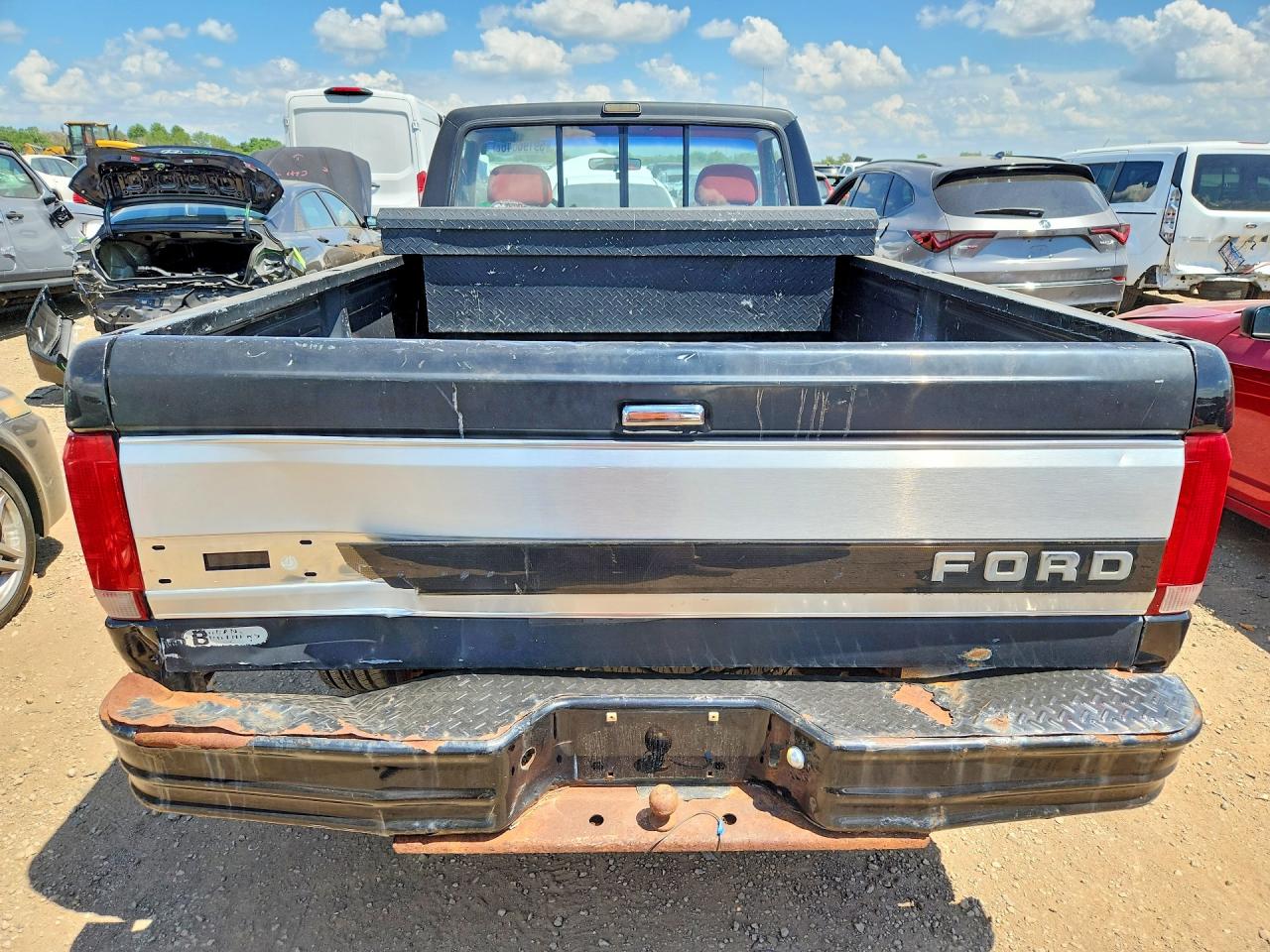 1993 Ford F150 Black vin: 1FTEF15N8PLB23648