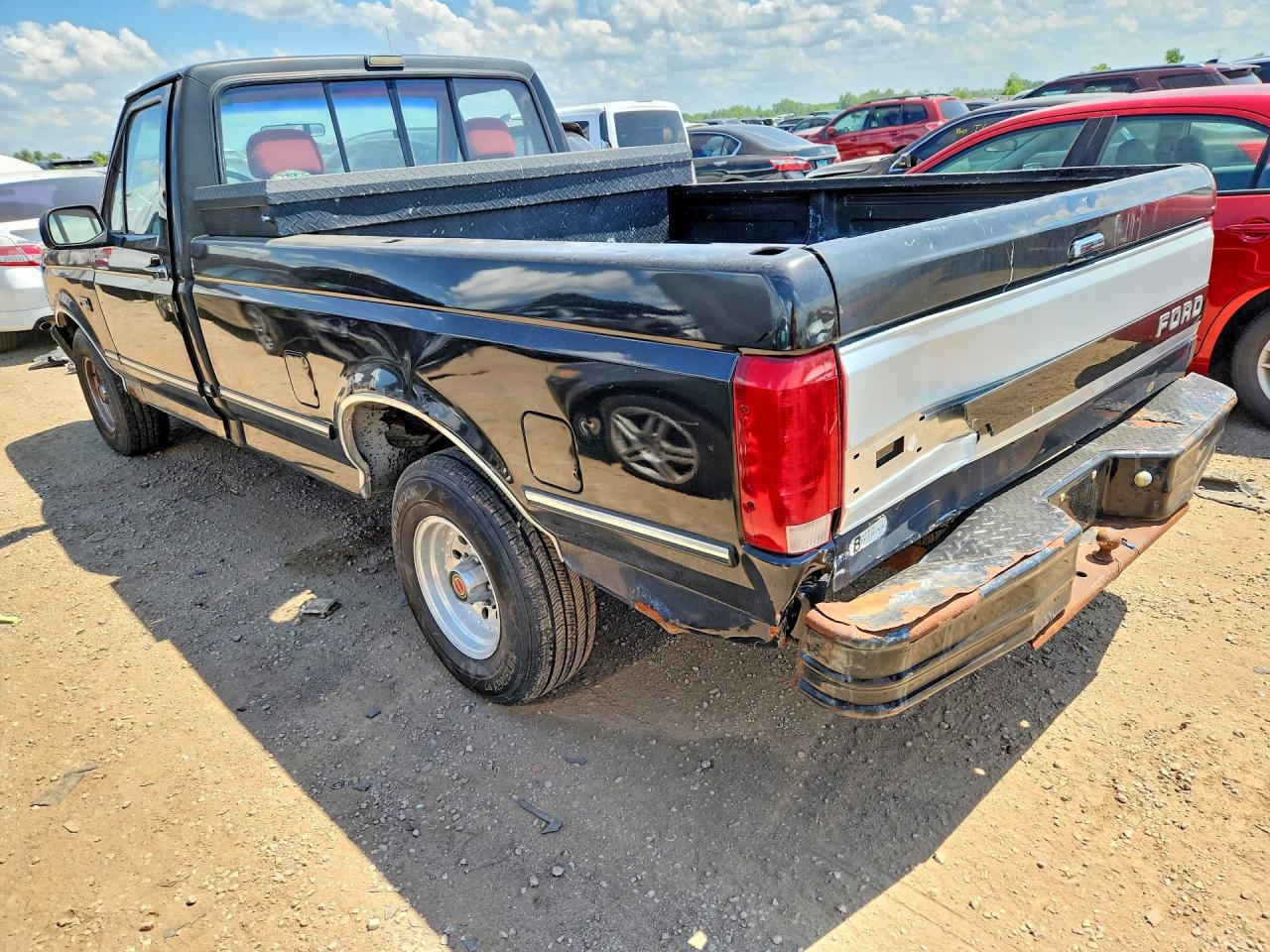 1993 Ford F150 Black vin: 1FTEF15N8PLB23648