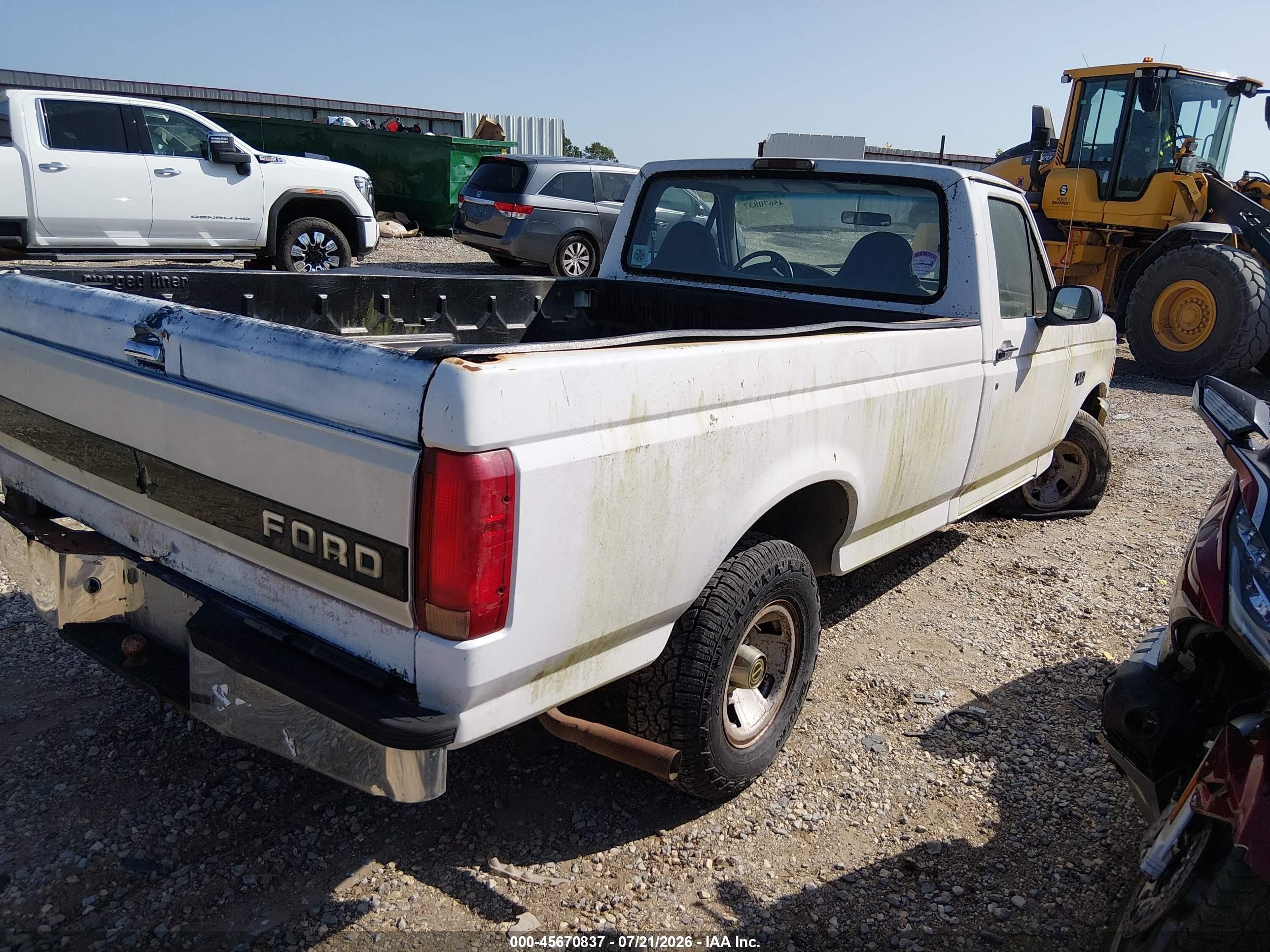 1995 Ford F150   White vin: 1FTEF15NXSLB96951