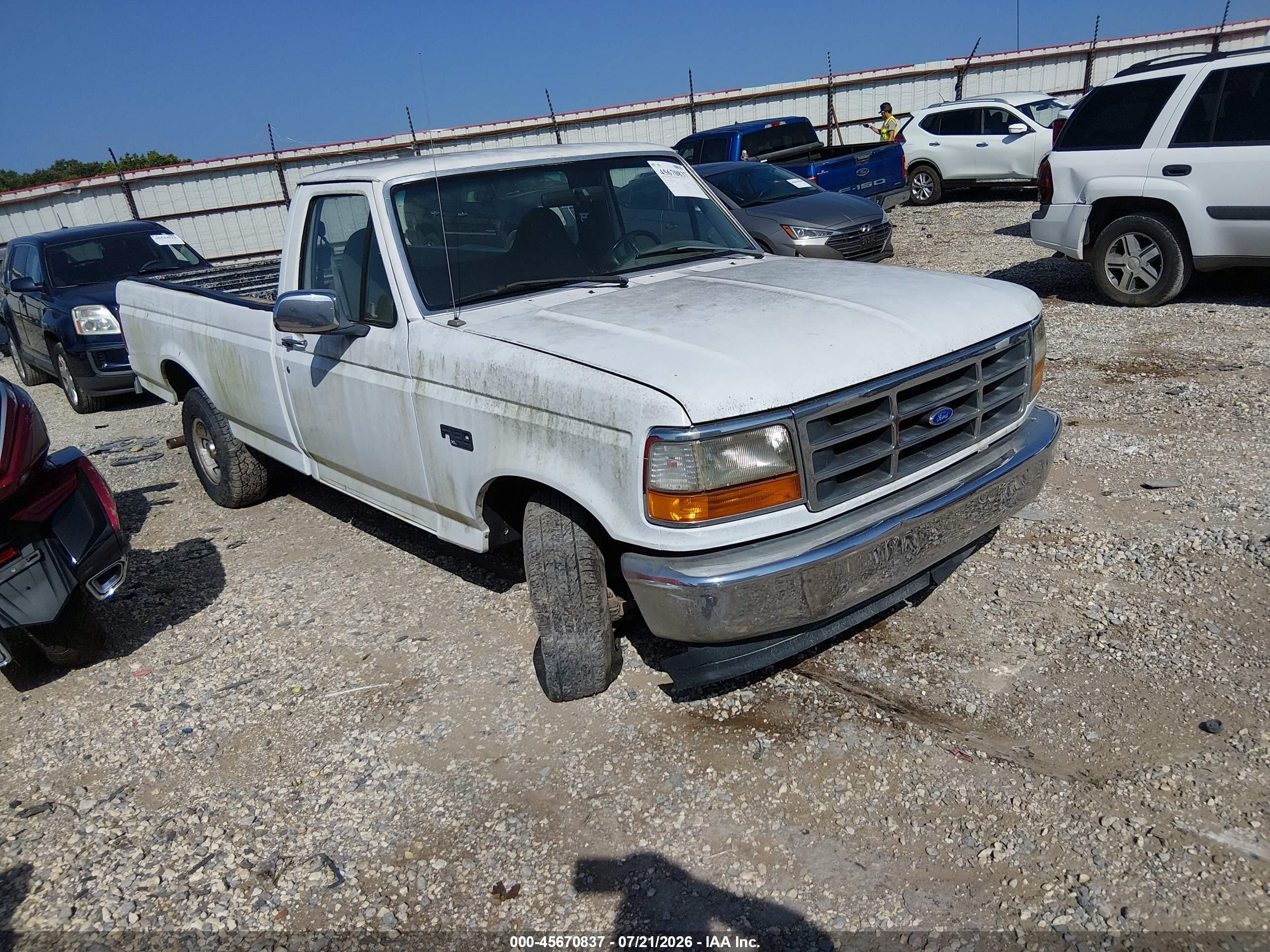 1995 Ford F150   Белый vin: 1FTEF15NXSLB96951