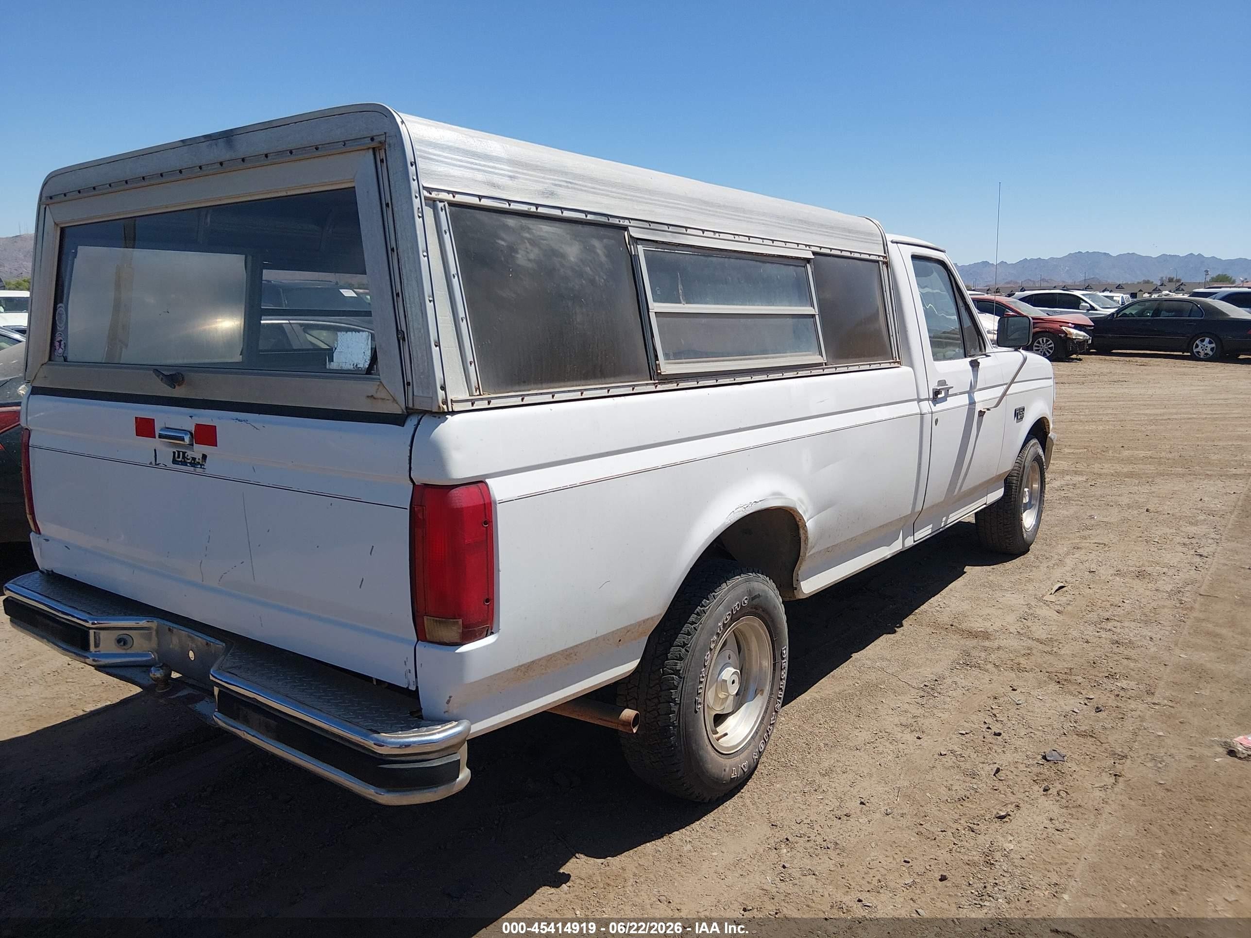 1996 Ford F150   White vin: 1FTEF15Y4TLA22272