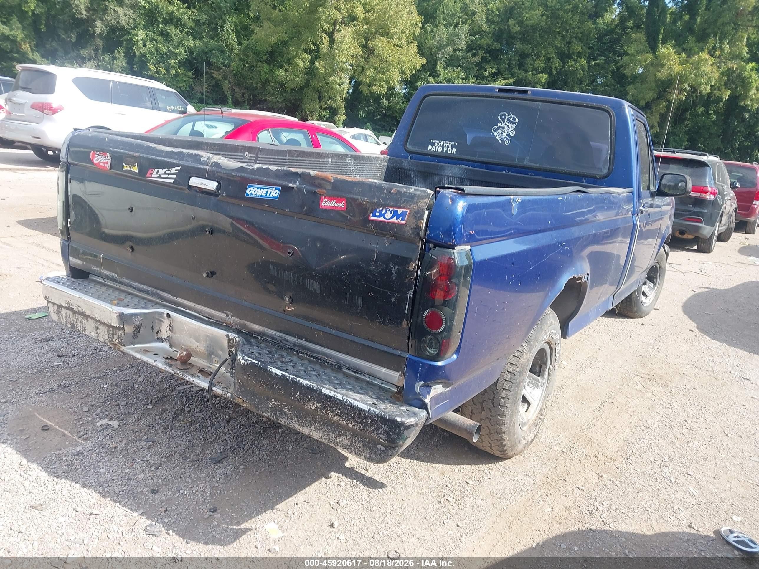 1996 Ford F150   Blue vin: 1FTEF15Y5TLB37950