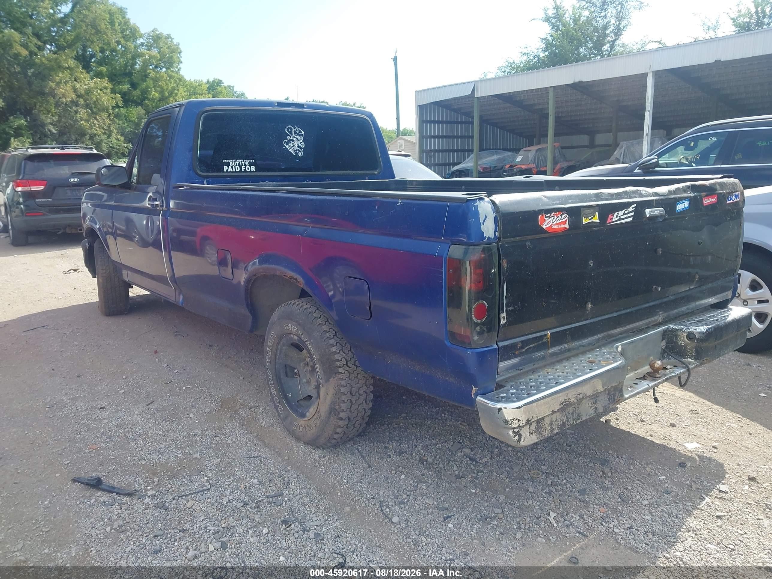 1996 Ford F150   Blue vin: 1FTEF15Y5TLB37950