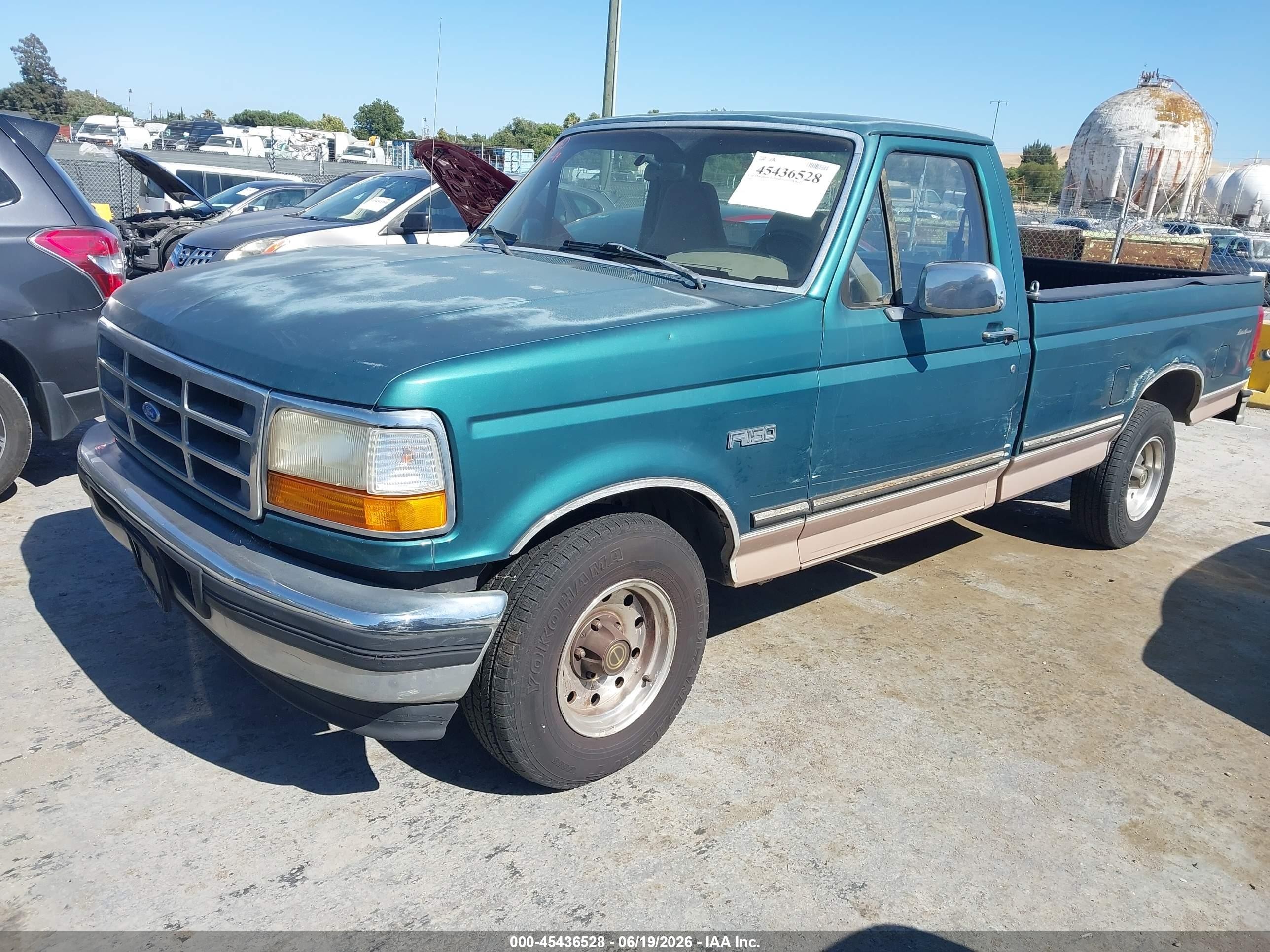 1996 Ford F150   Зеленый vin: 1FTEF15Y6TLB16170