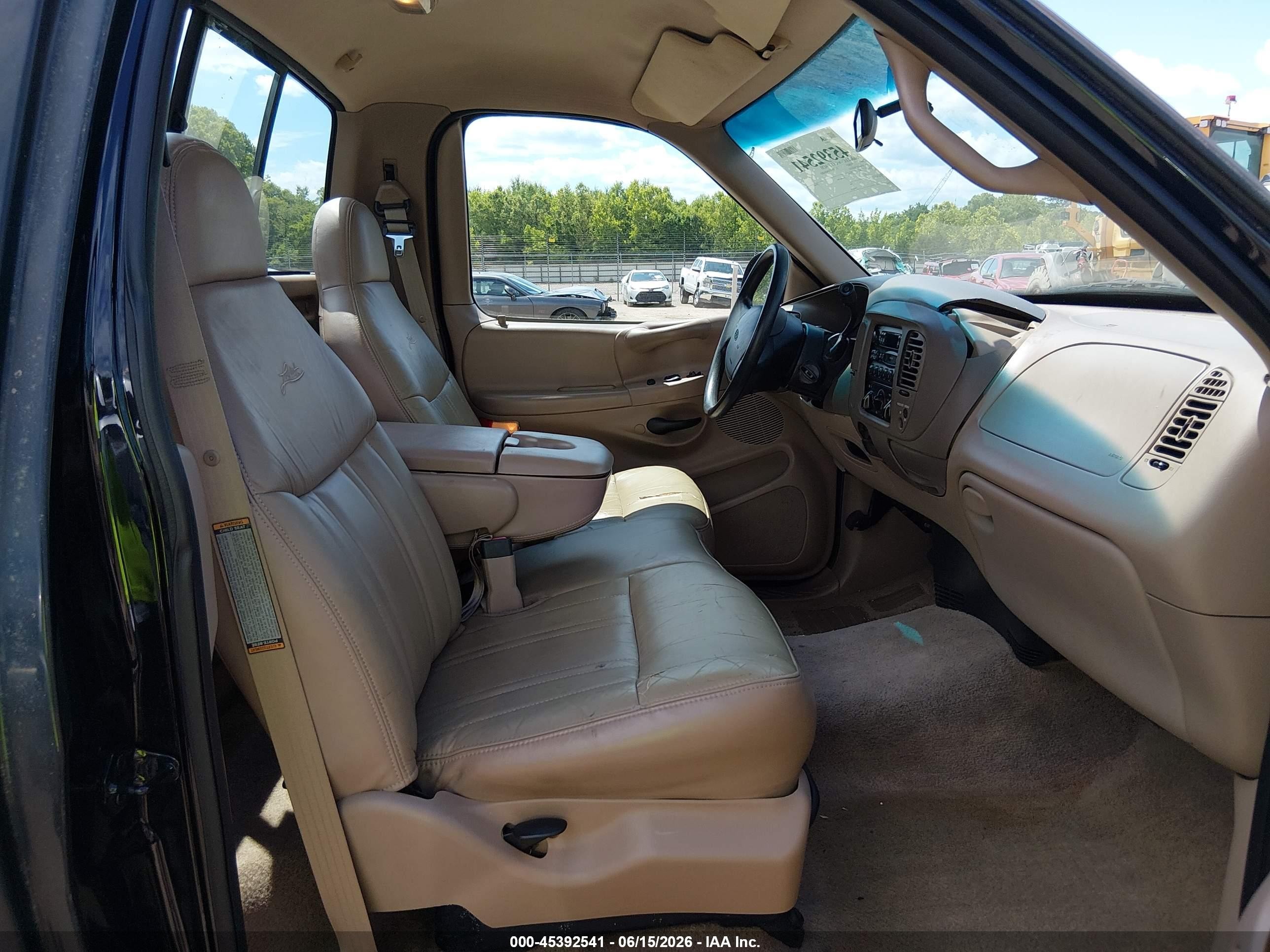 1997 Ford F-150 Standard Lariat/standard/xl/xlt Black vin: 1FTEF17L9VLA26242