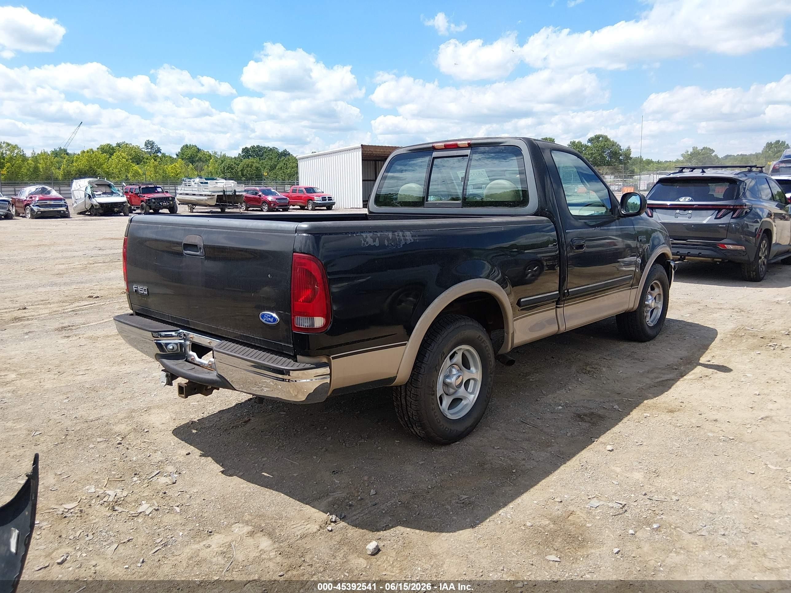 1997 Ford F-150 Standard Lariat/standard/xl/xlt Black vin: 1FTEF17L9VLA26242