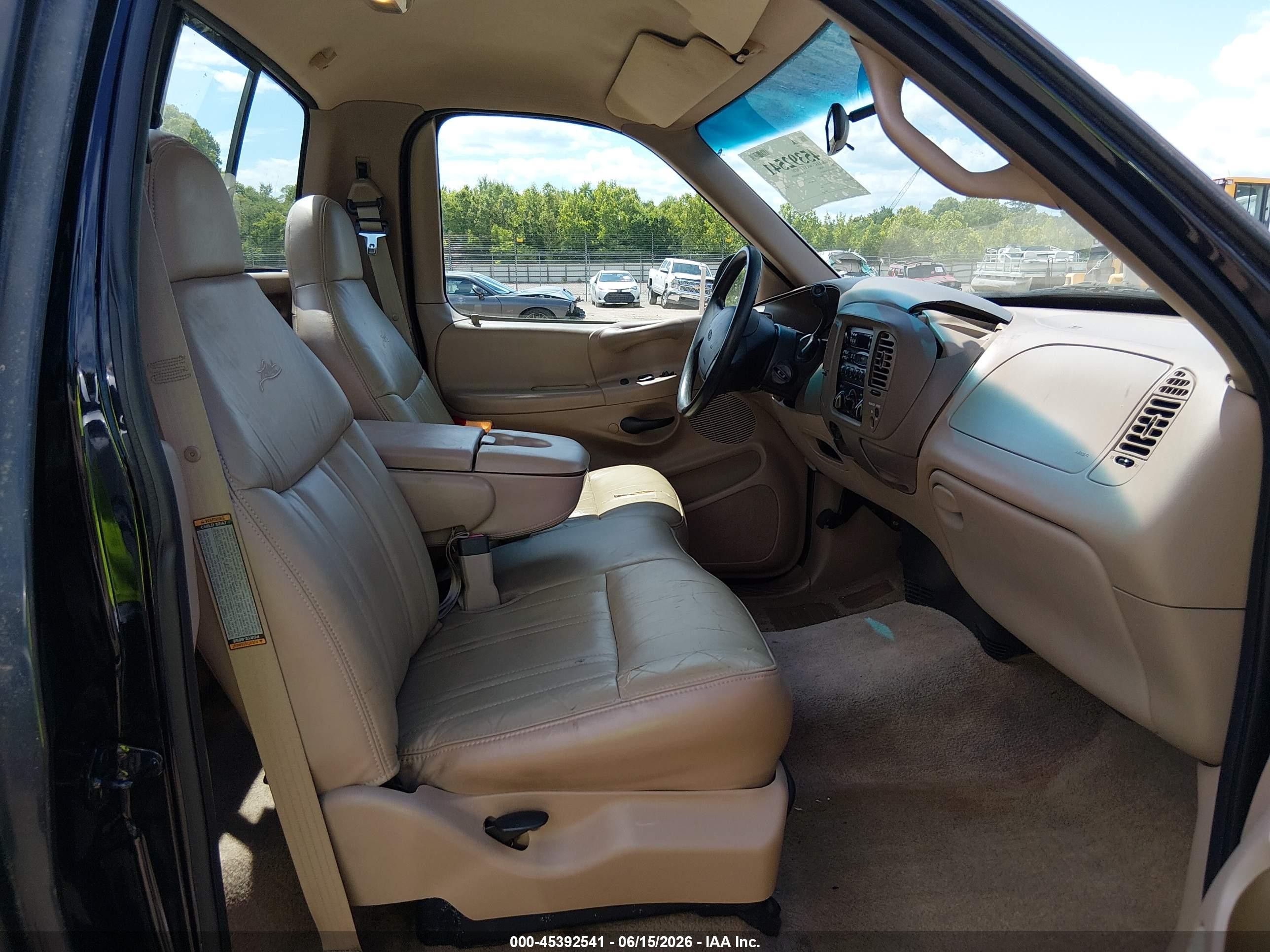 1997 Ford F-150 Standard Lariat/standard/xl/xlt Black vin: 1FTEF17L9VLA26242