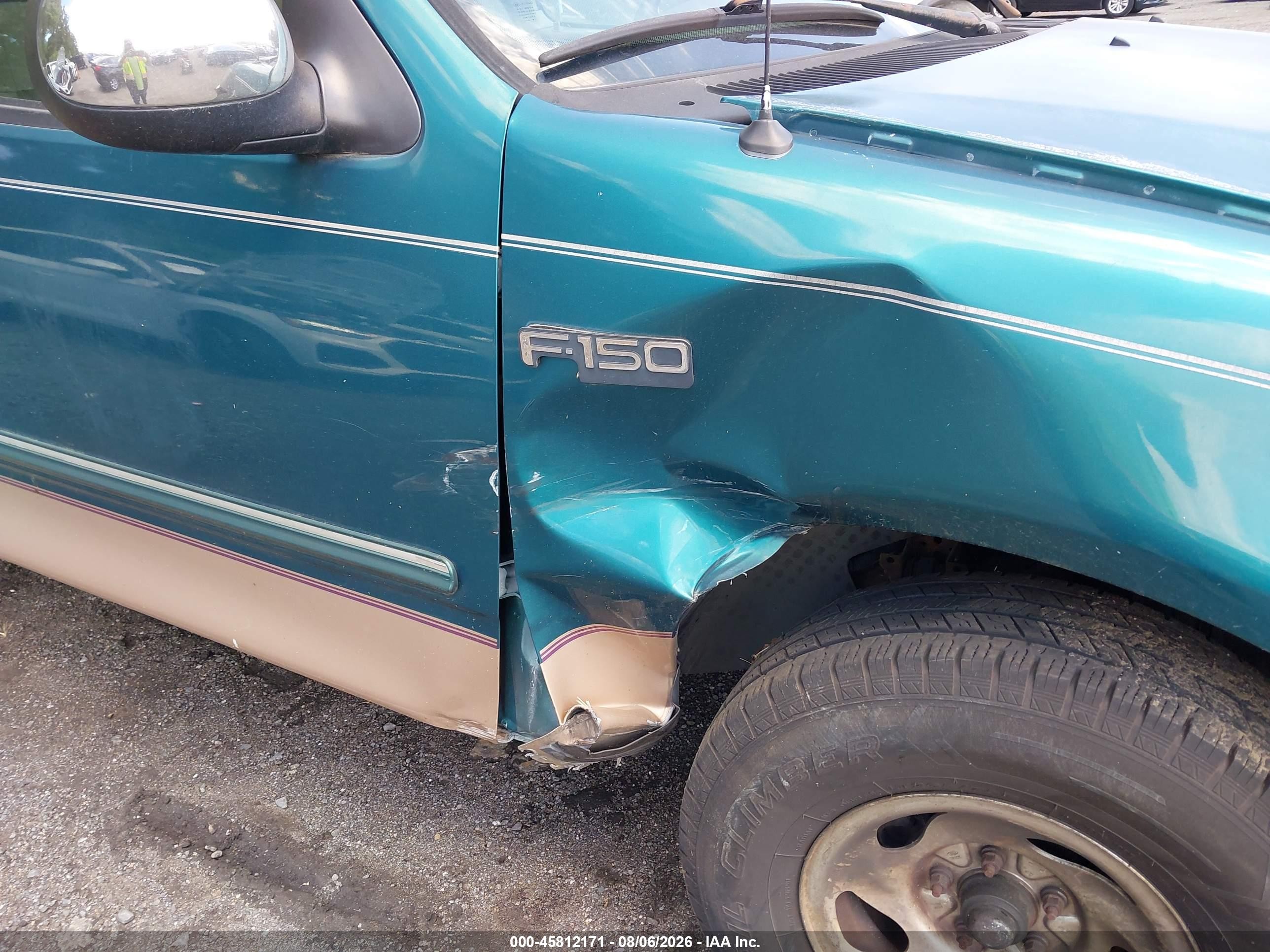1997 Ford F-150 Standard Lariat/standard/xl/xlt Green vin: 1FTEF17W6VNA36712