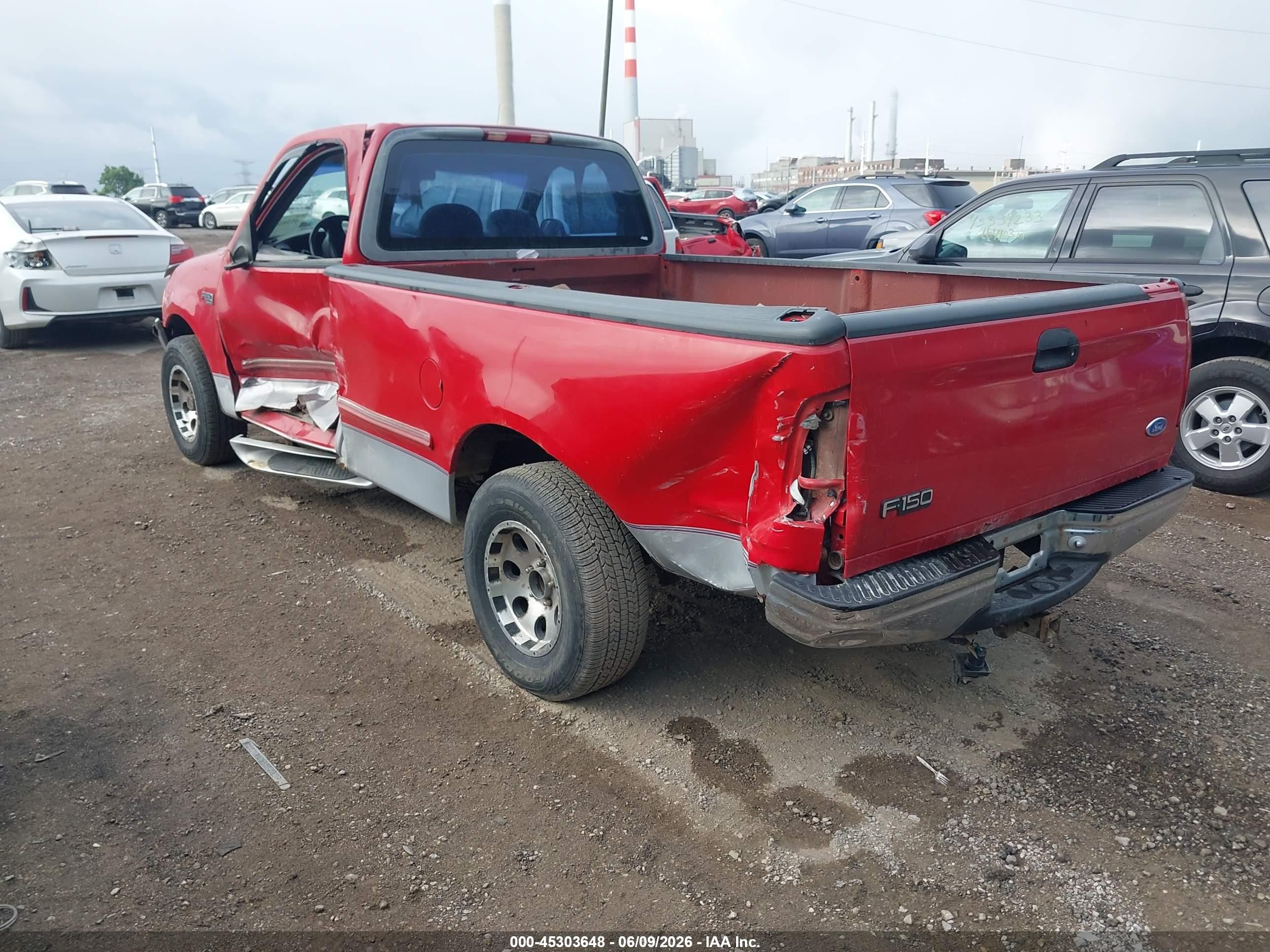 1997 Ford F-150 Lariat/standard/xl/xlt Красный vin: 1FTEF17WXVLA50589