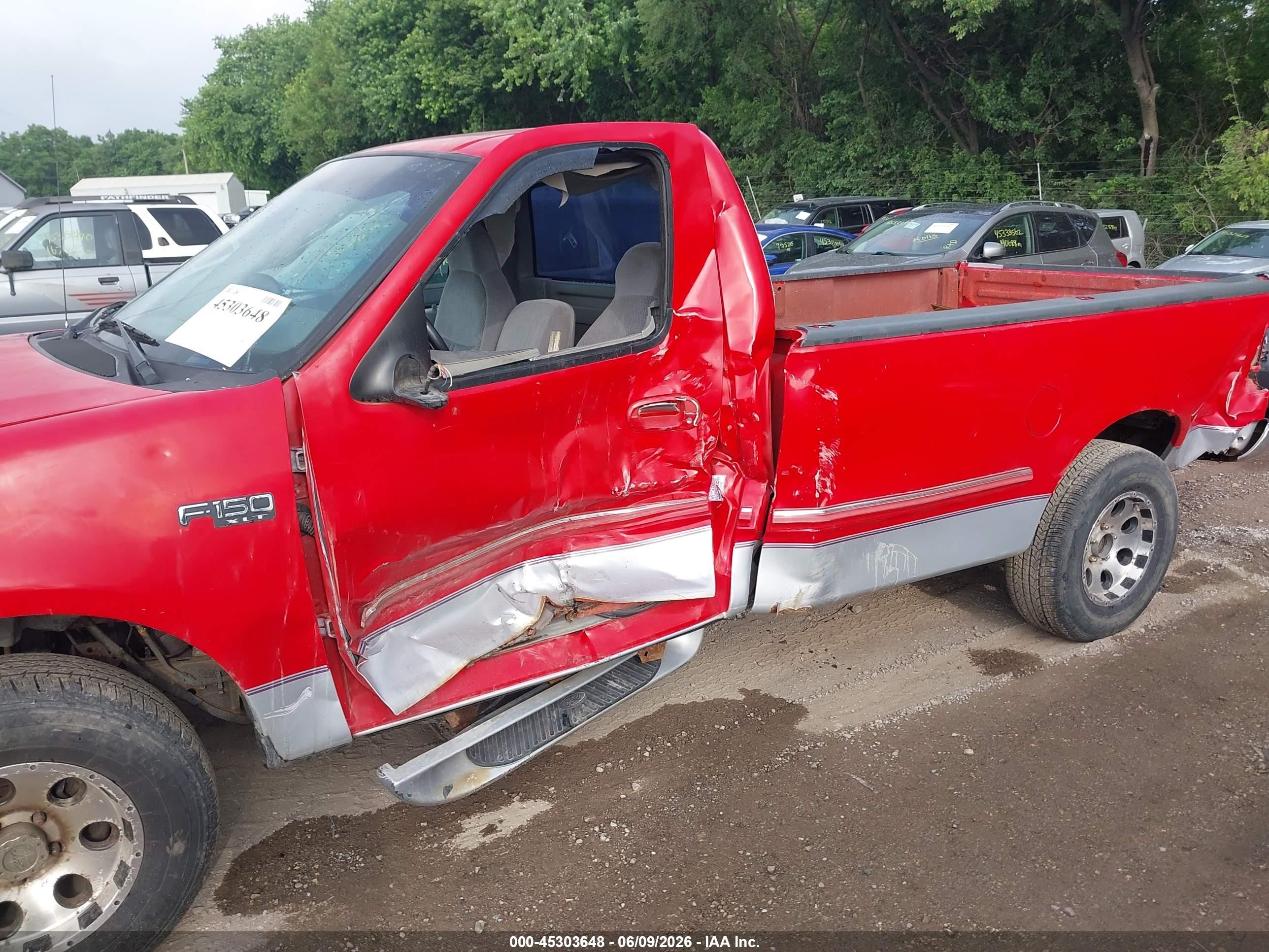 1997 Ford F-150 Lariat/standard/xl/xlt Красный vin: 1FTEF17WXVLA50589