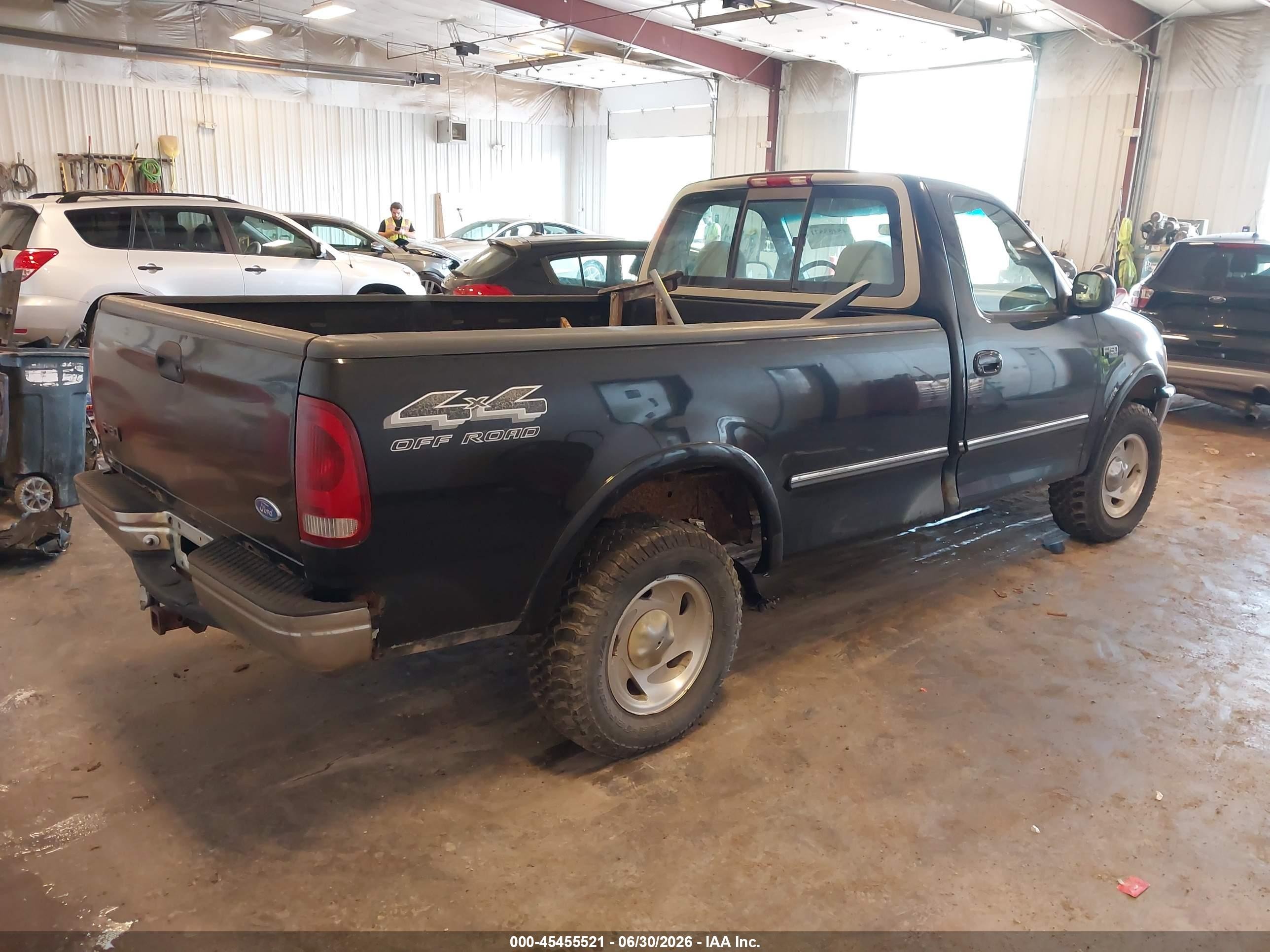 1997 Ford F-150 Standard Lariat/standard/xl/xlt Black vin: 1FTEF18L1VLA50310