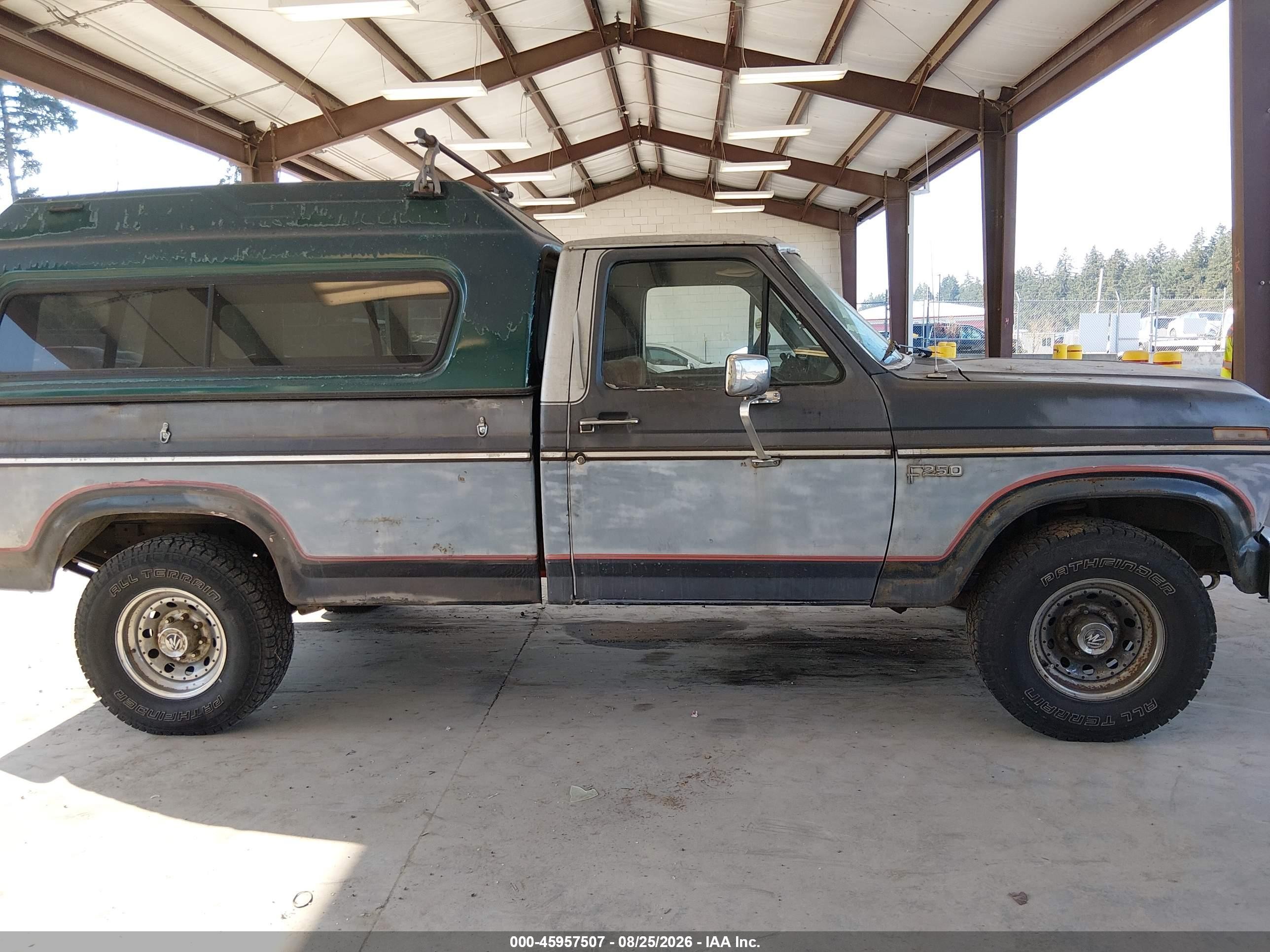 1985 Ford F250   Gray vin: 1FTEF25H1FPB27242