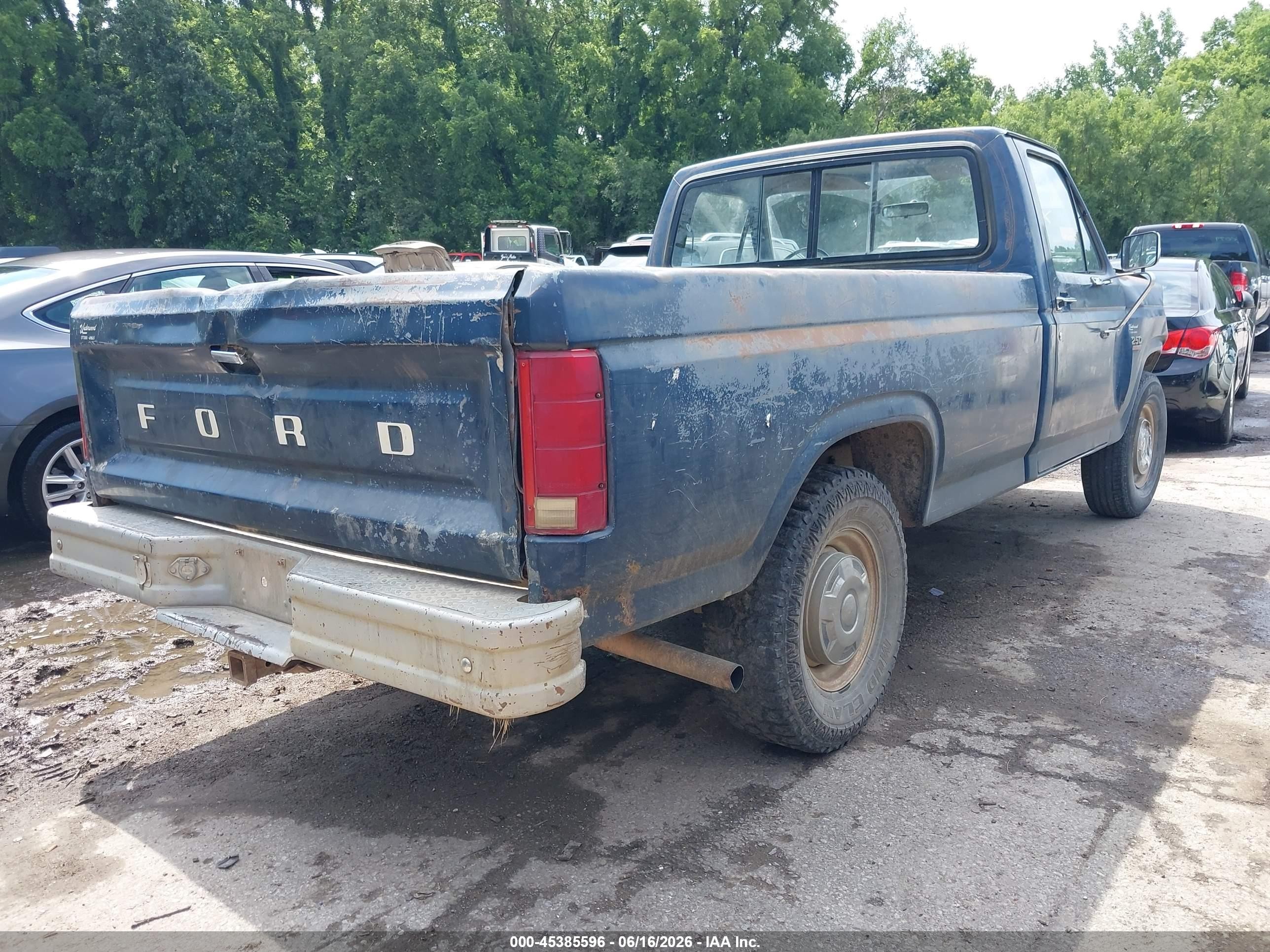 1986 Ford F250   Blue vin: 1FTEF25H1GKB40717