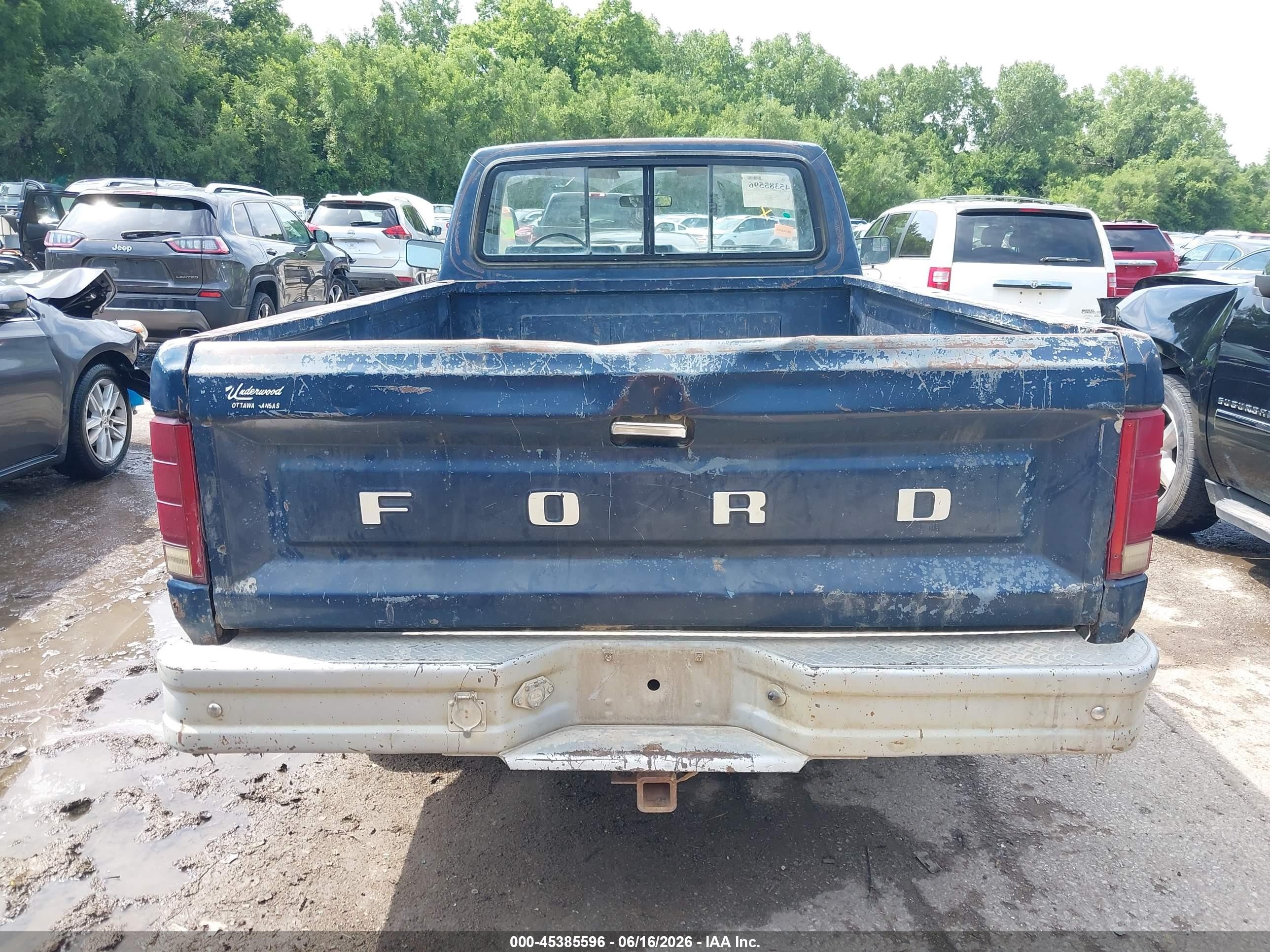 1986 Ford F250   Blue vin: 1FTEF25H1GKB40717