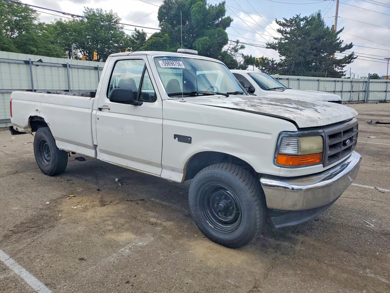 1994 Ford F250 White vin: 1FTEF25Y9RLA70574