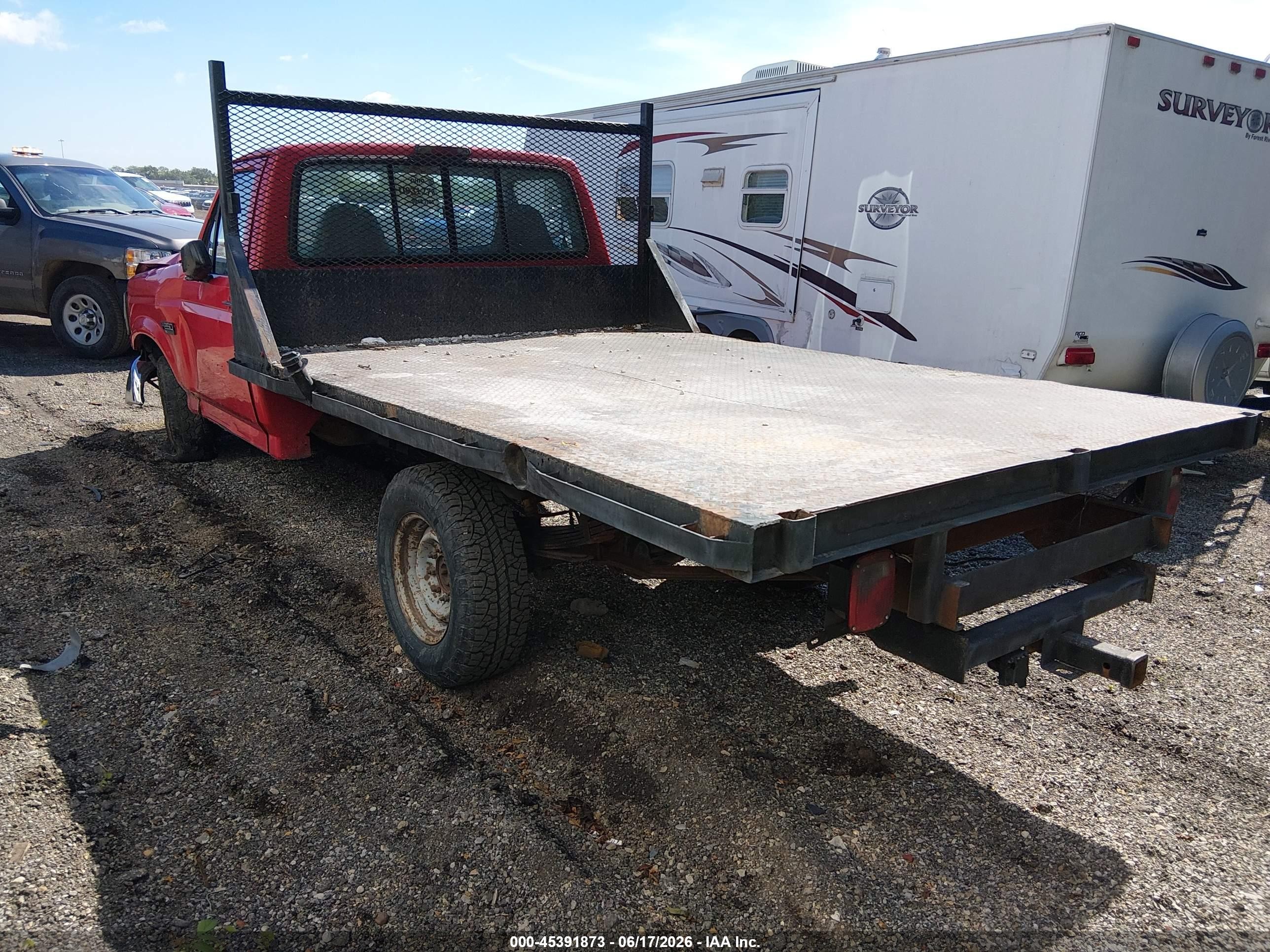 1996 Ford F250   Красный vin: 1FTEF25Y9TLC00439