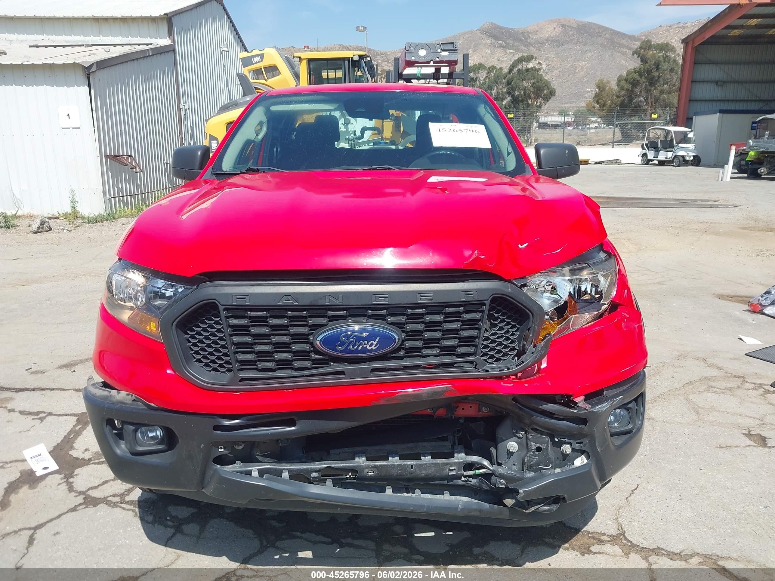 2020 Ford Ranger Xl Red vin: 1FTER1EH2LLA78752