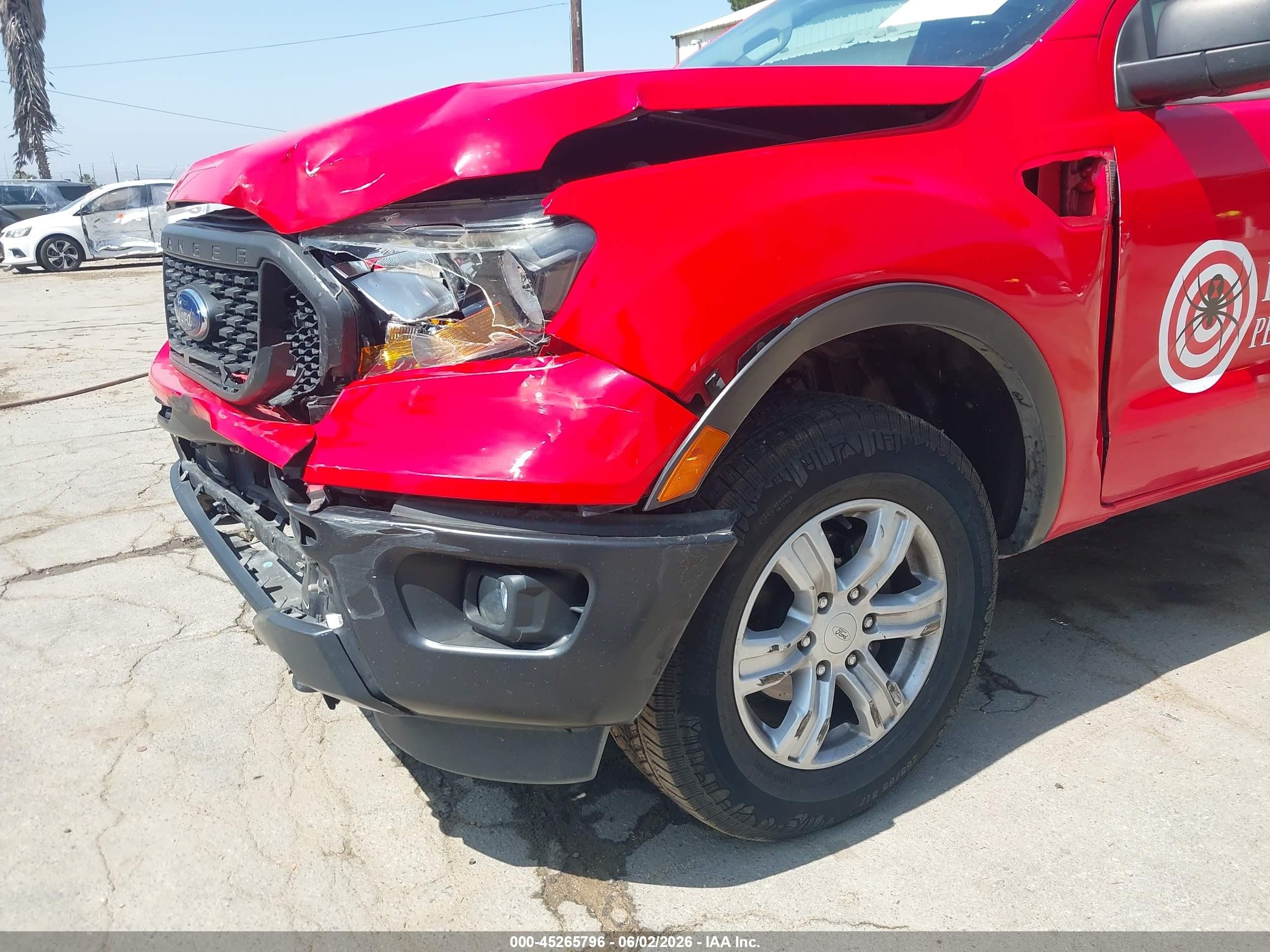 2020 Ford Ranger Xl Red vin: 1FTER1EH2LLA78752