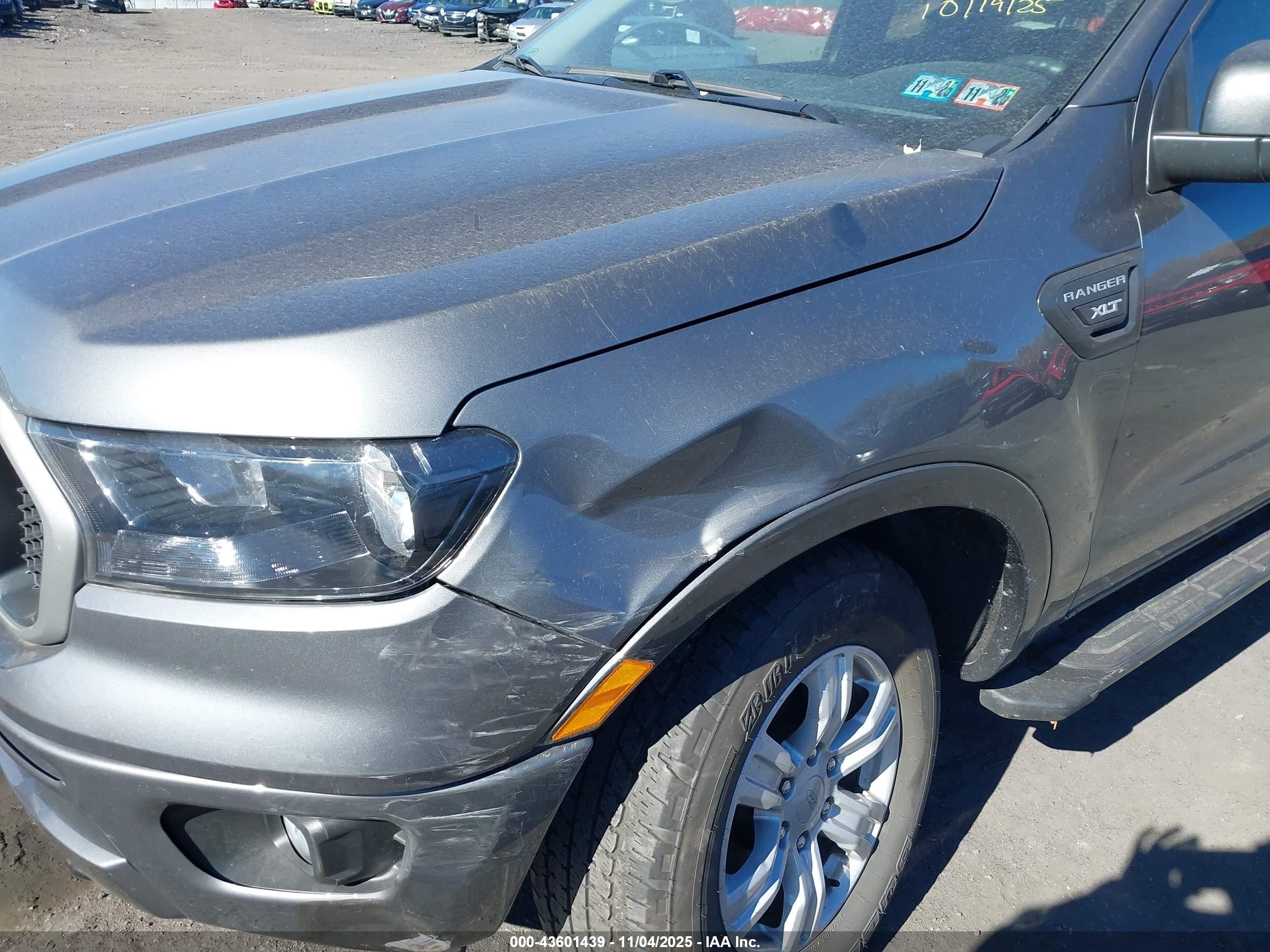 2021 Ford Ranger Xlt Gray vin: 1FTER1FH2MLD24988
