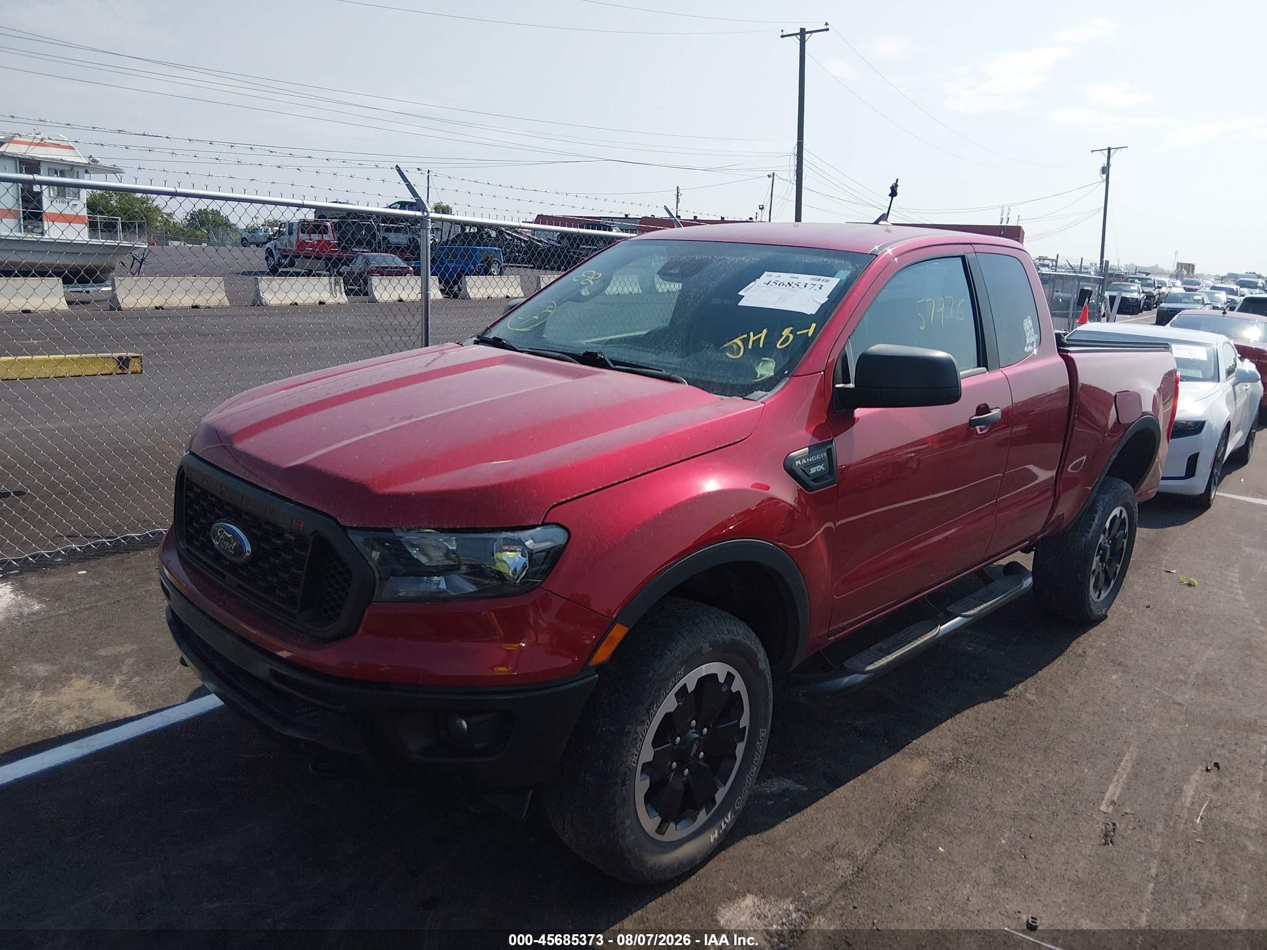 2021 Ford Ranger Xl Red vin: 1FTER1FH6MLD18613