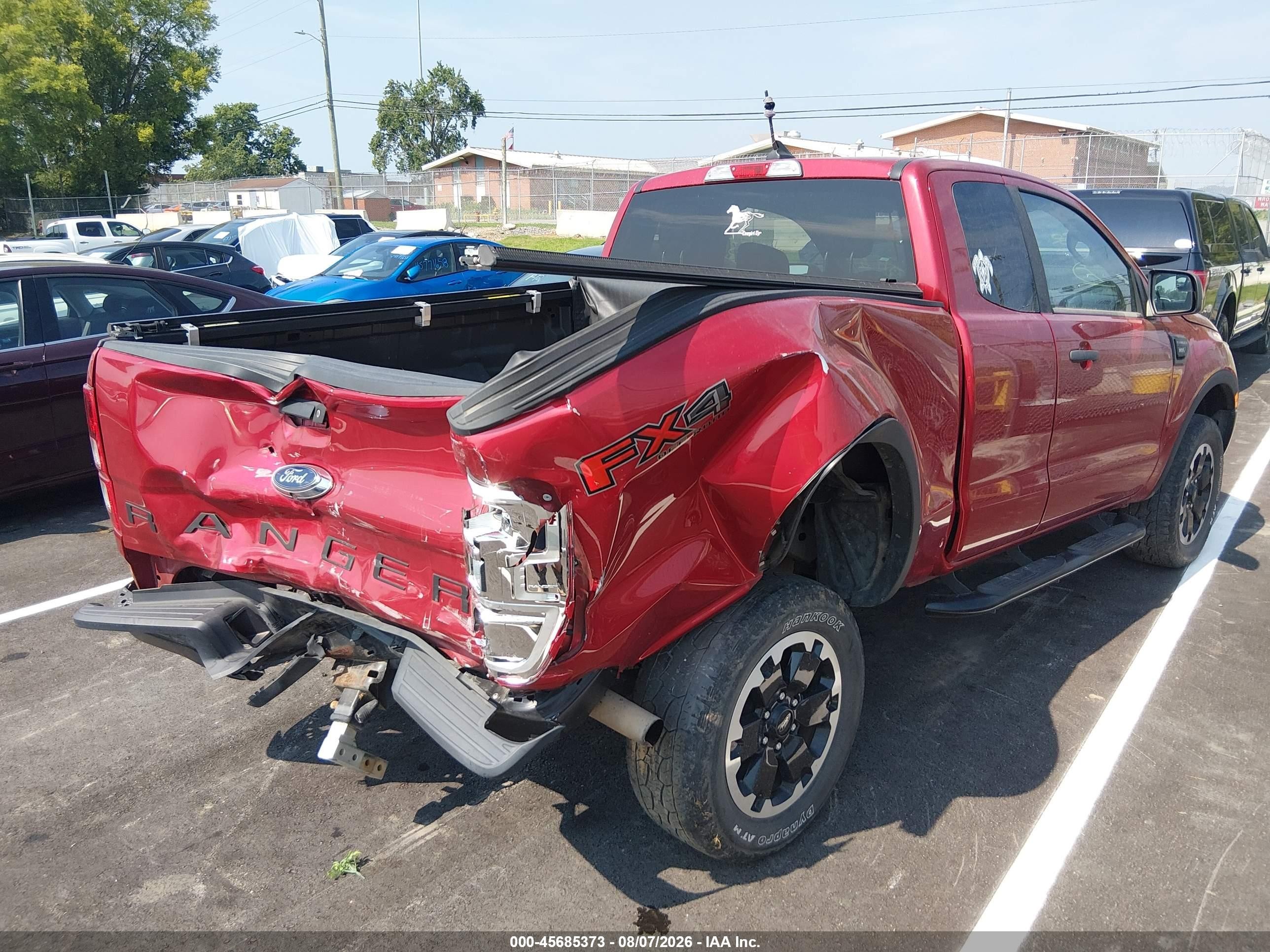 2021 Ford Ranger Xl Red vin: 1FTER1FH6MLD18613