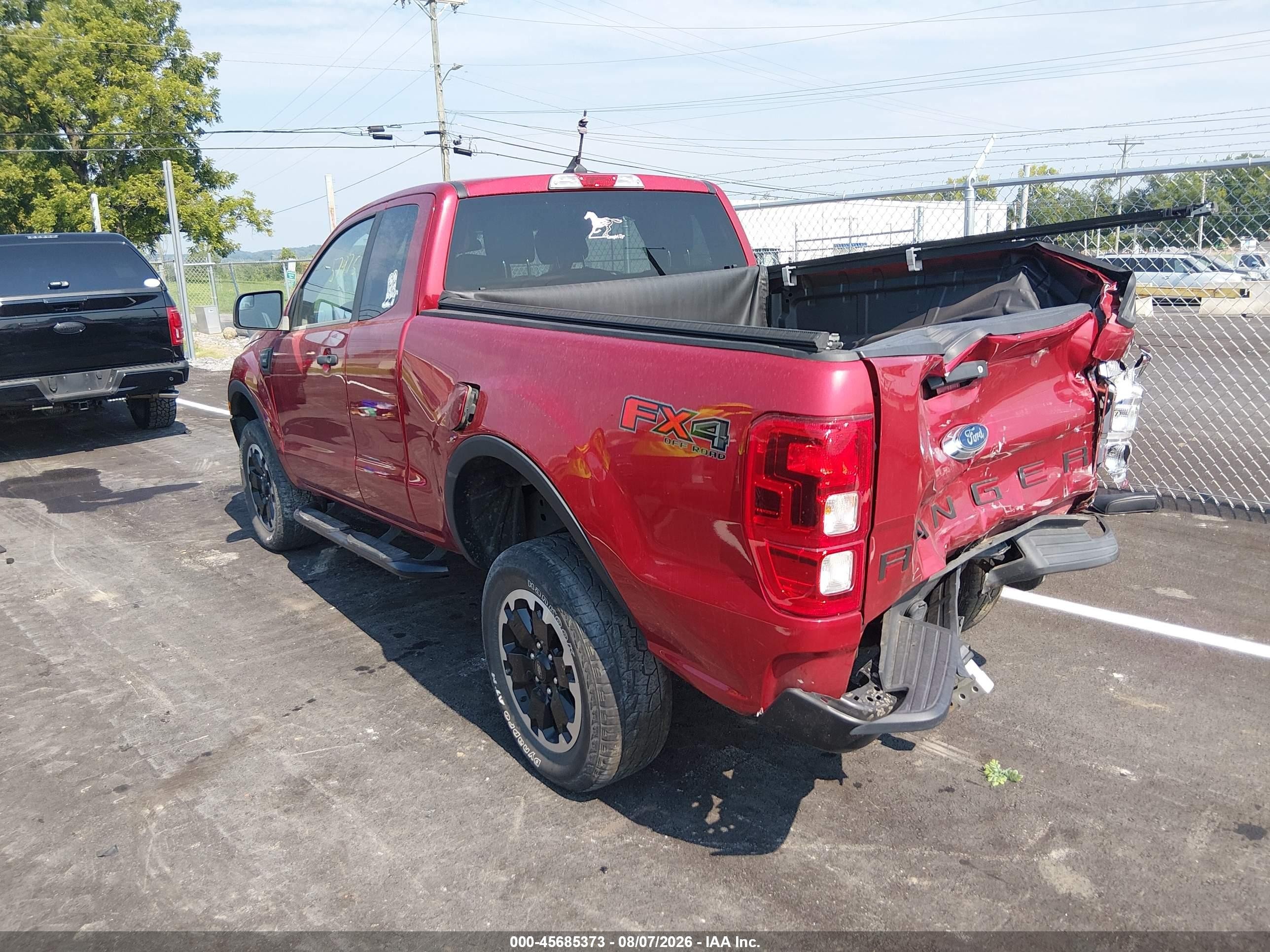 2021 Ford Ranger Xl Red vin: 1FTER1FH6MLD18613