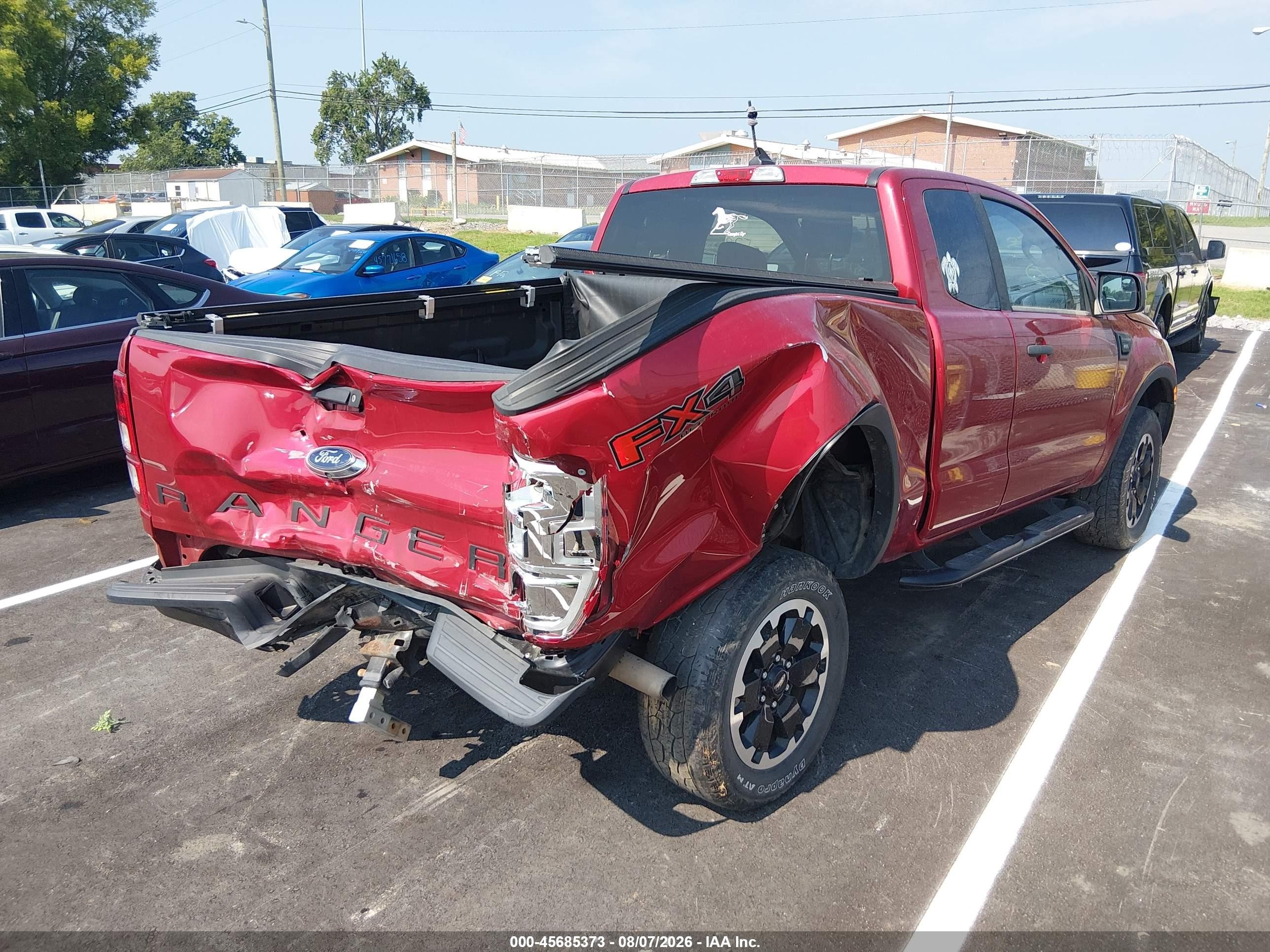 2021 Ford Ranger Xl Red vin: 1FTER1FH6MLD18613