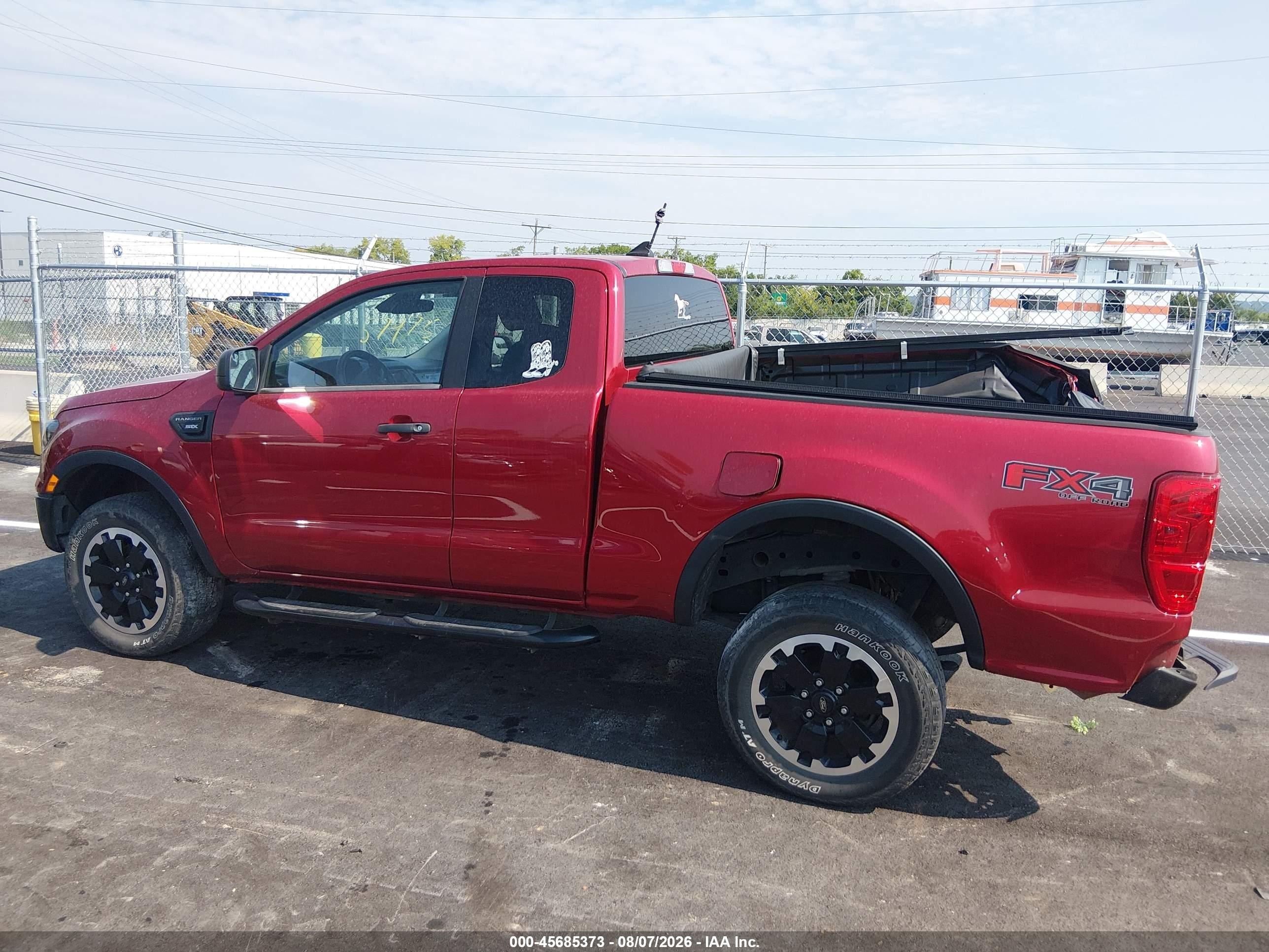 2021 Ford Ranger Xl Red vin: 1FTER1FH6MLD18613