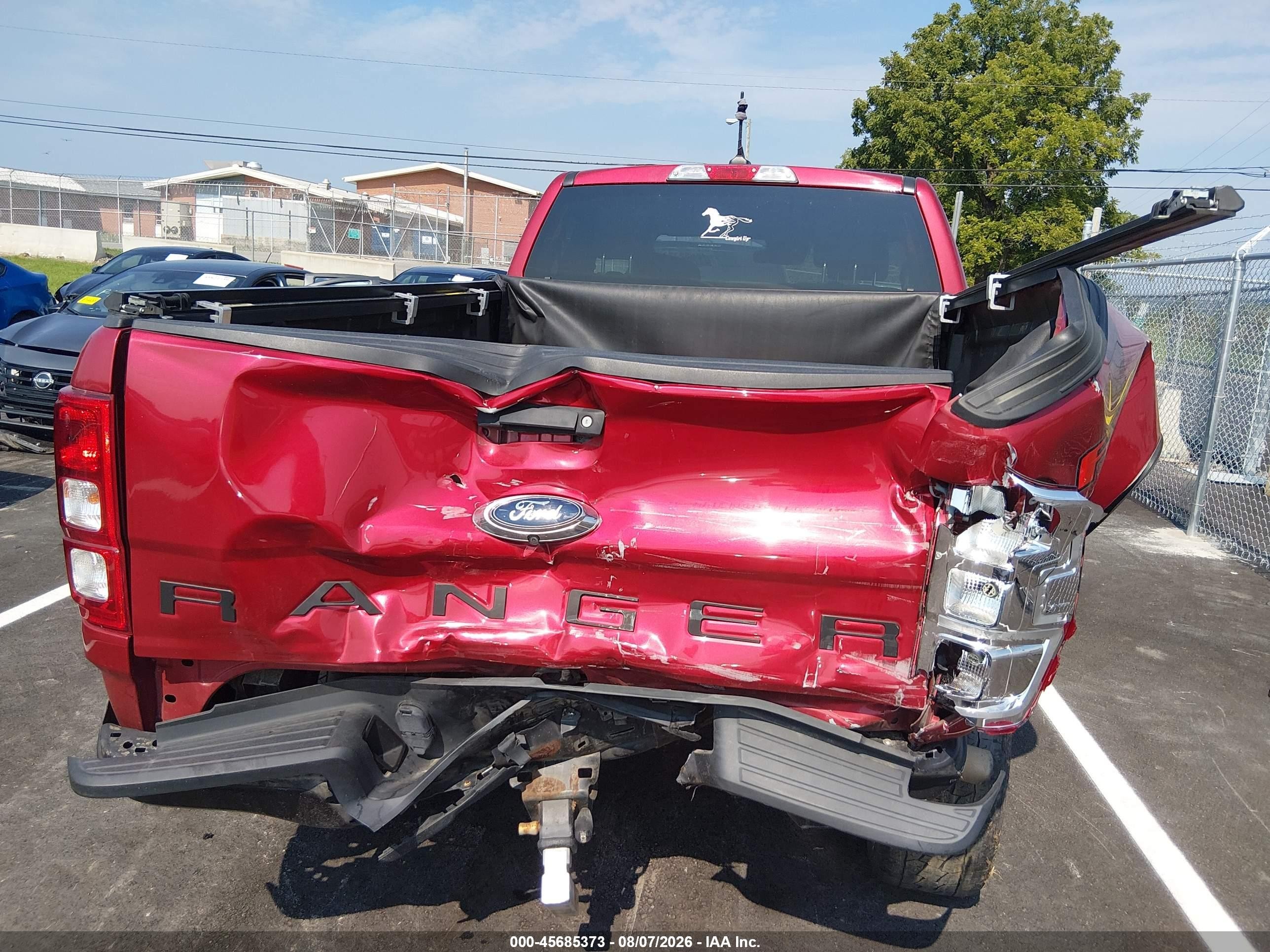 2021 Ford Ranger Xl Red vin: 1FTER1FH6MLD18613