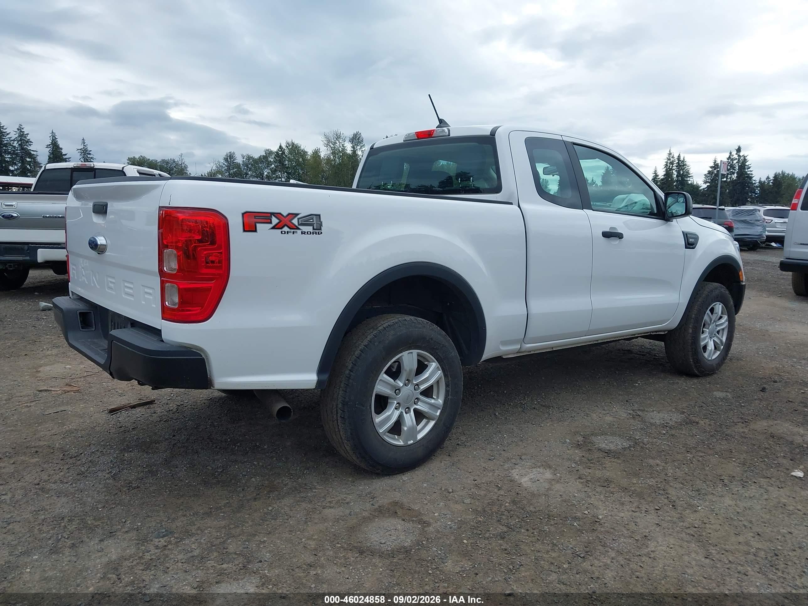 2021 Ford Ranger Xl White vin: 1FTER1FH7MLD41222